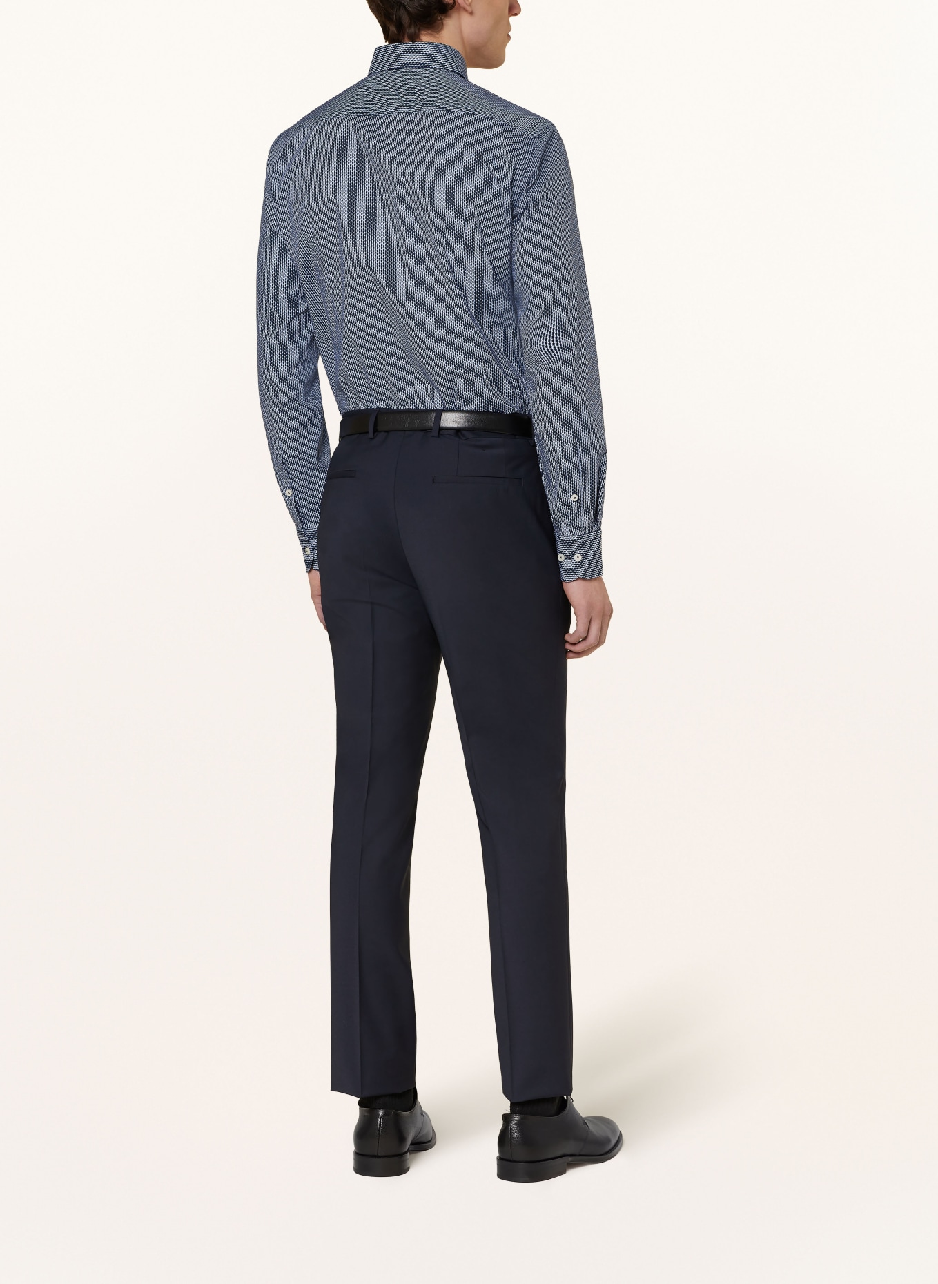 BOSS Shirt HANK slim fit, Color: DARK BLUE/ LIGHT BLUE (Image 3)