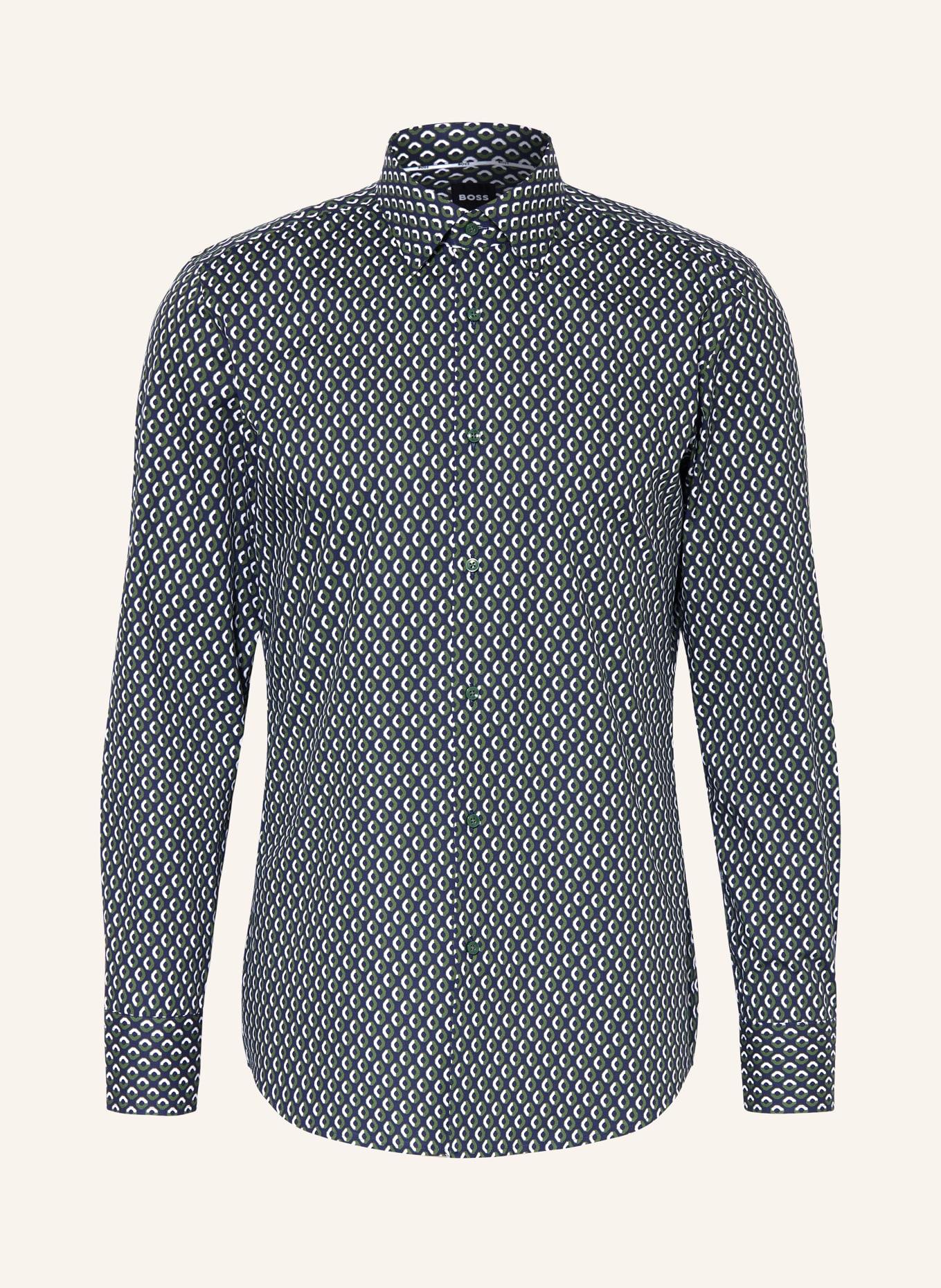 BOSS Koszula HANK slim fit, Kolor: ZIELONY/ NIEBIESKI (Obrazek 1)