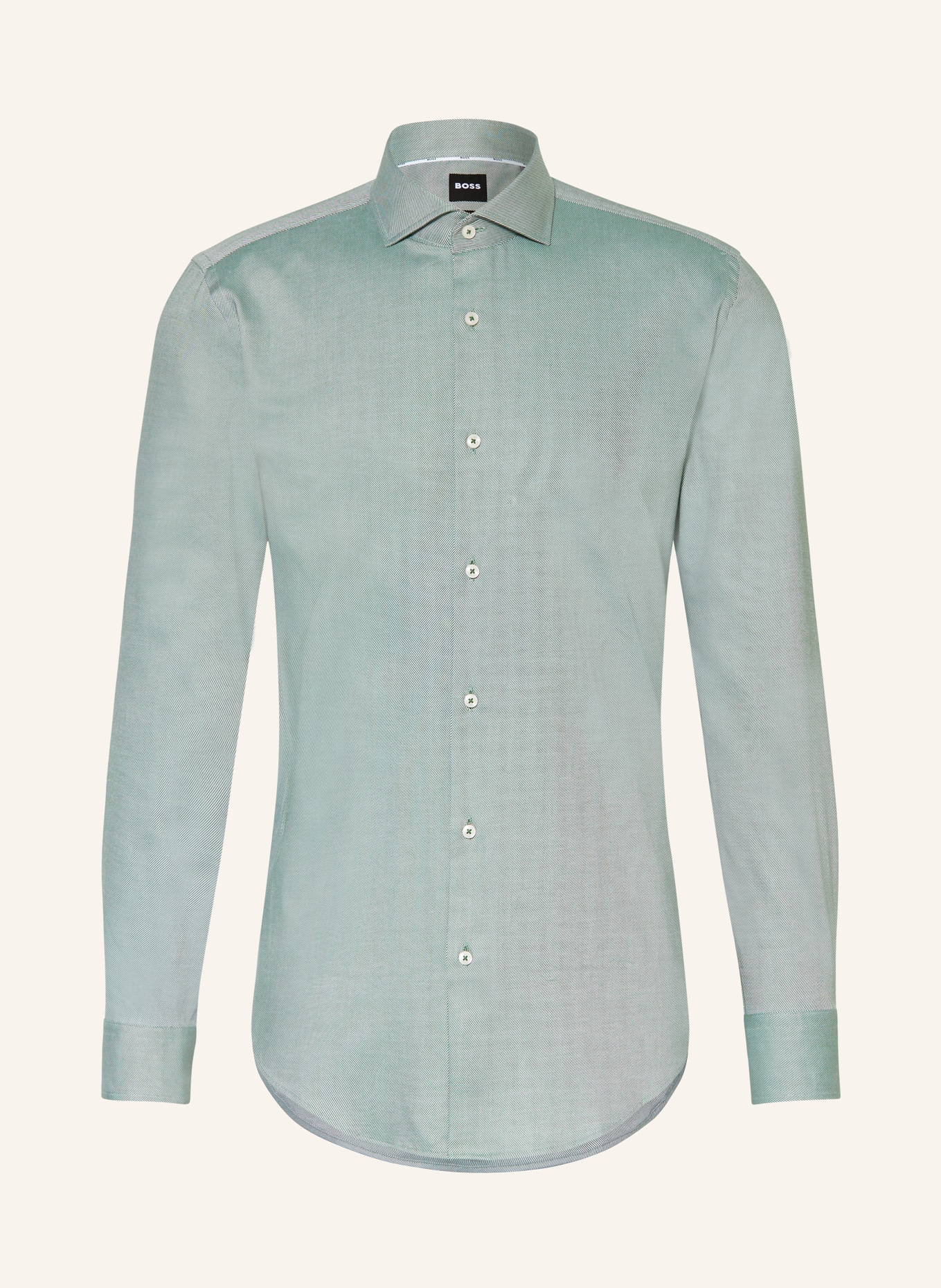 BOSS Shirt HANK slim fit, Color: GREEN (Image 1)