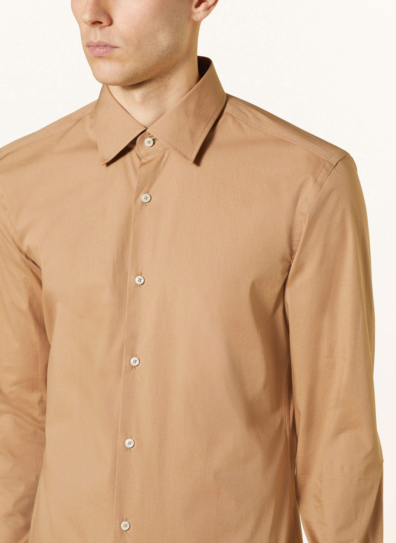 BOSS Shirt HANK slim fit, Color: BEIGE (Image 4)