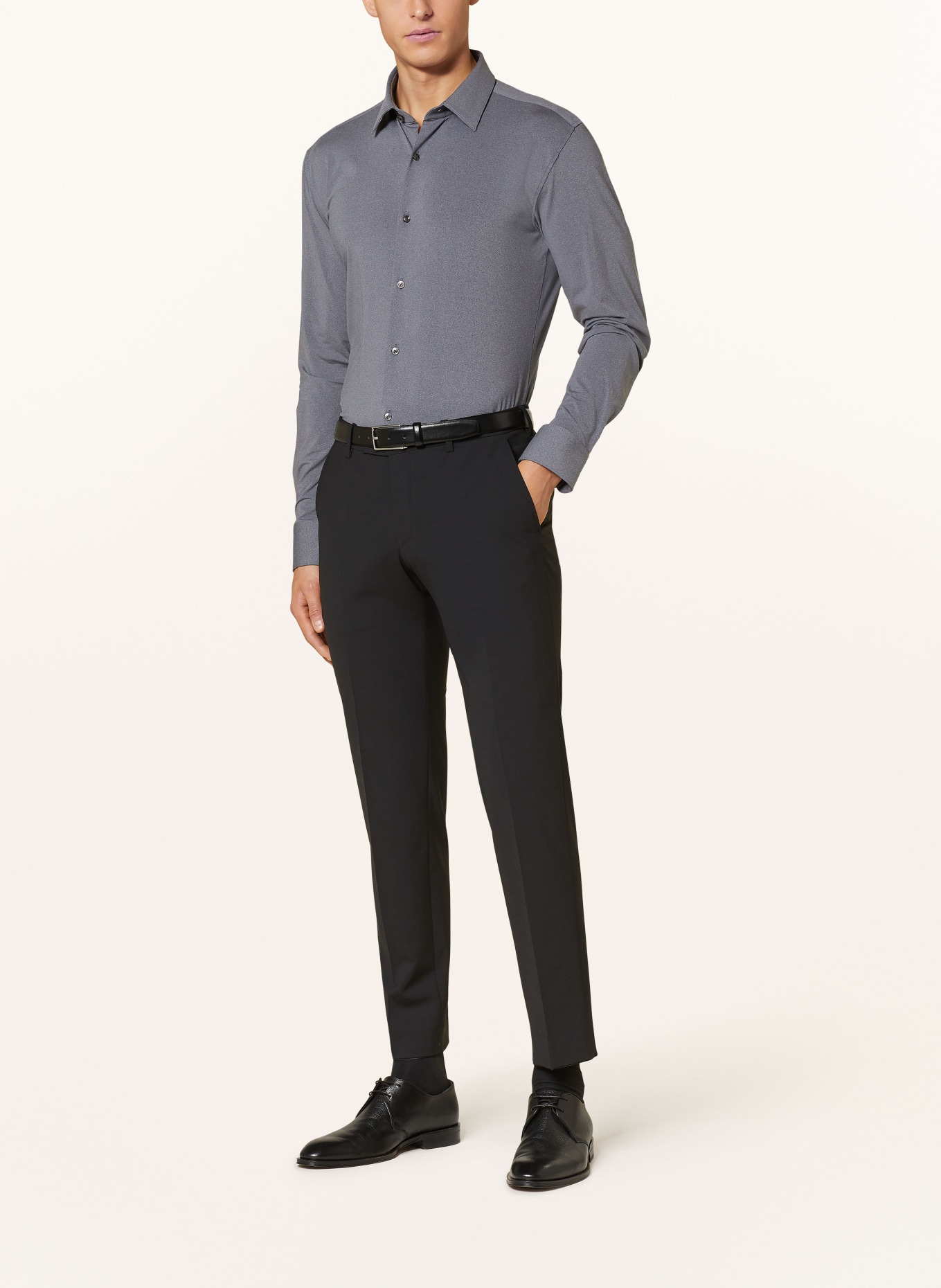 BOSS Shirt HANK slim fit, Color: DARK GRAY (Image 2)