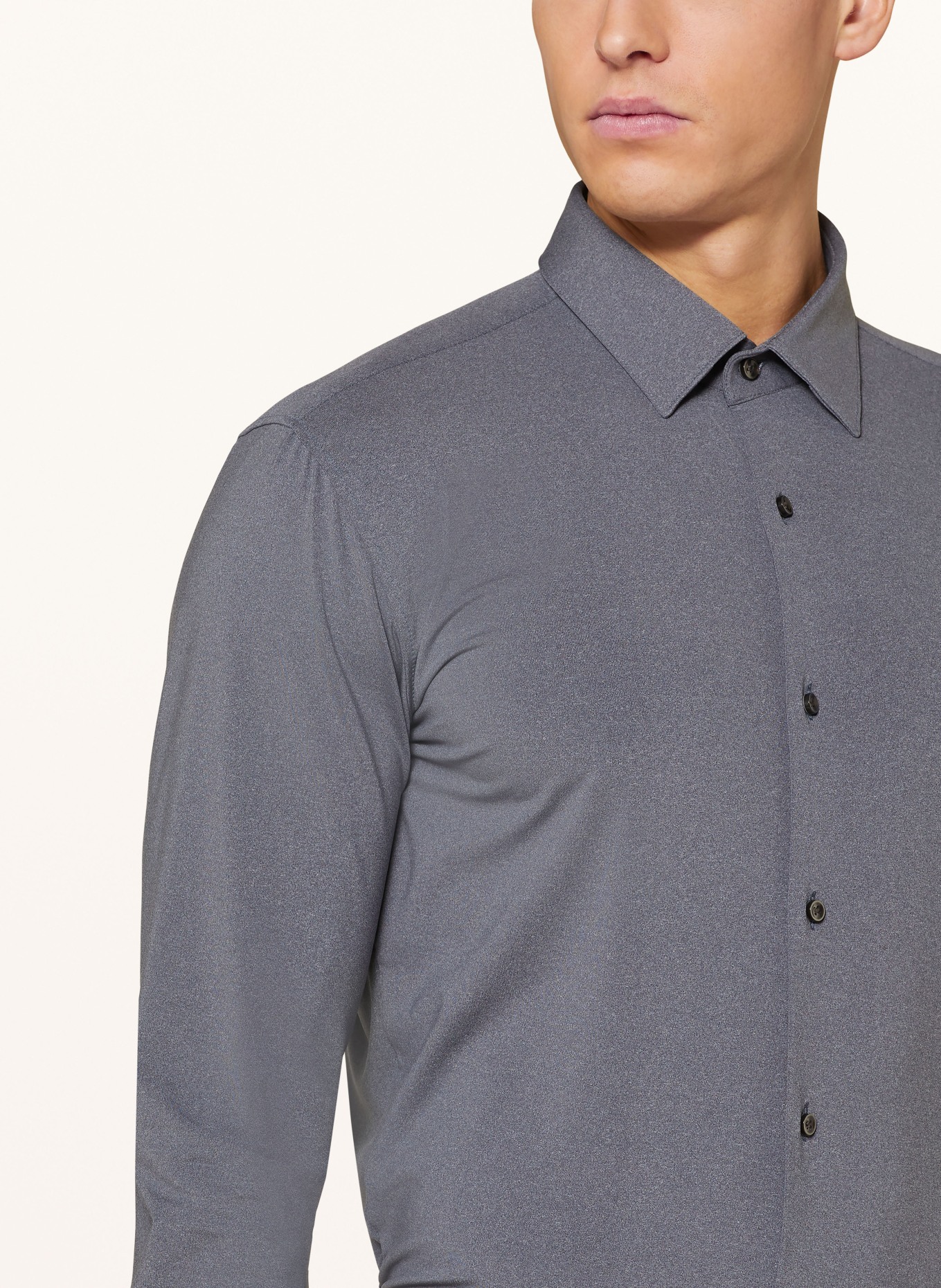 BOSS Shirt HANK slim fit, Color: DARK GRAY (Image 4)