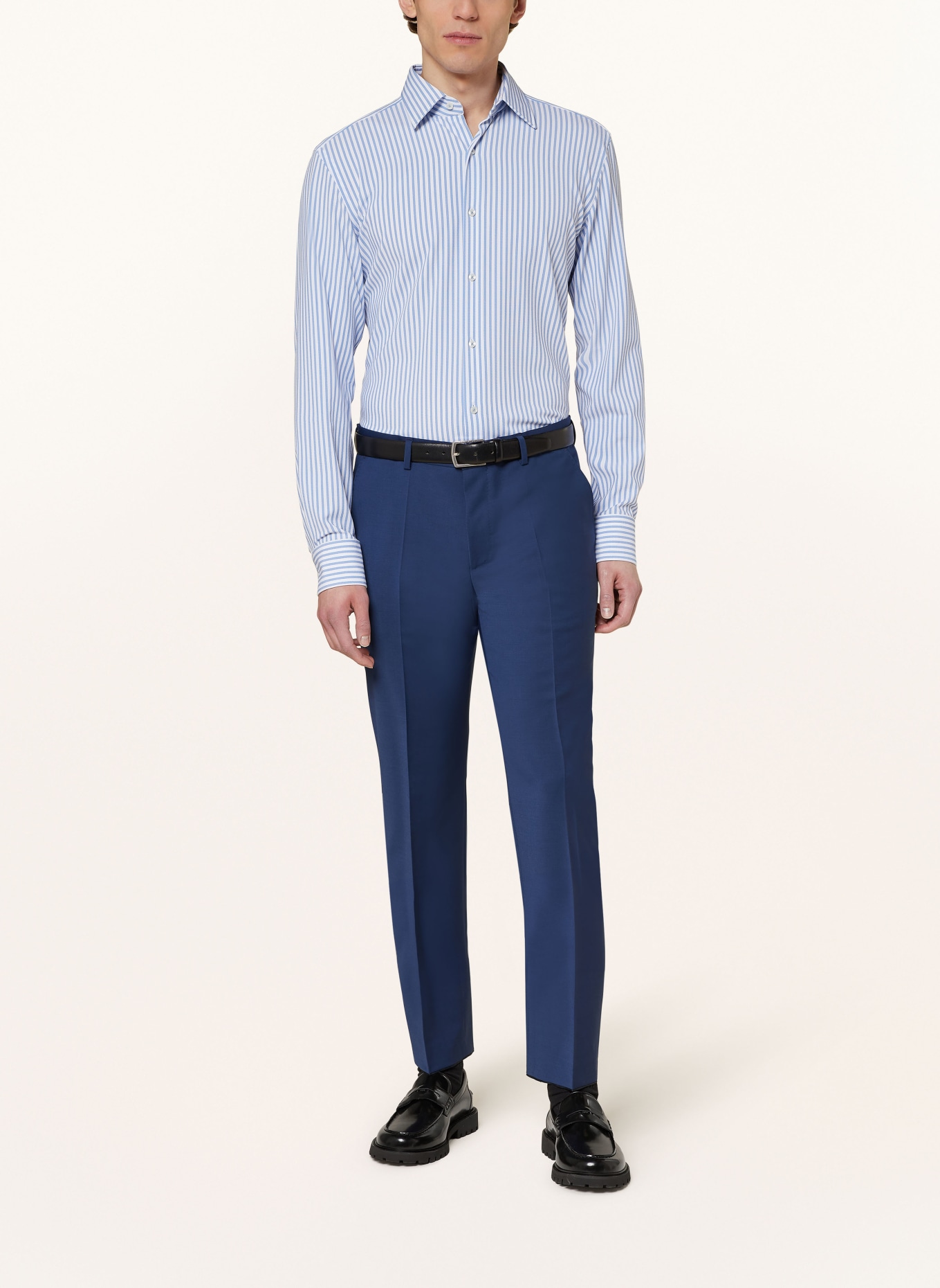 BOSS Shirt HANK slim fit, Color: LIGHT BLUE/ WHITE (Image 2)