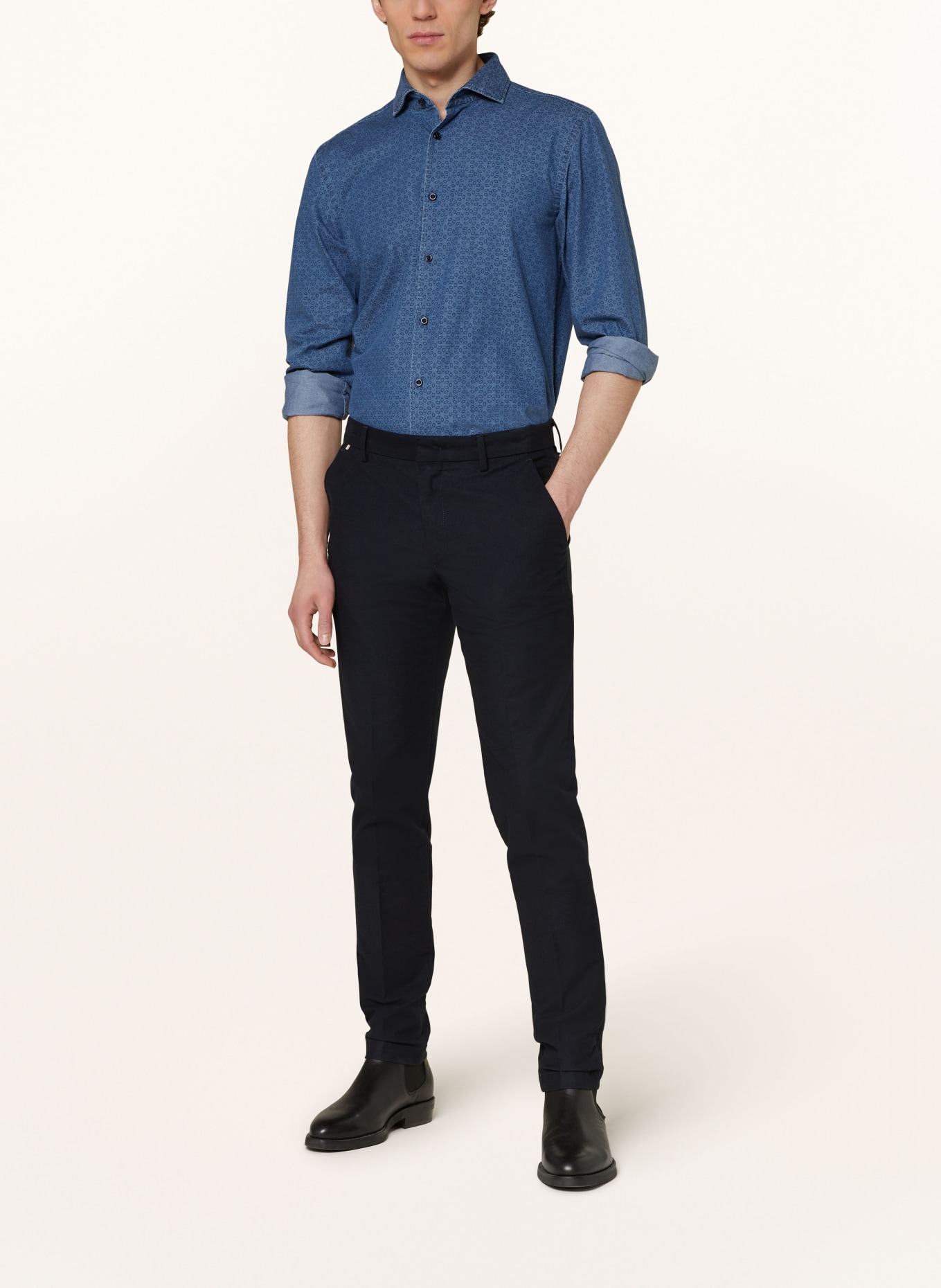 BOSS Shirt HAL casual fit, Color: BLUE (Image 2)