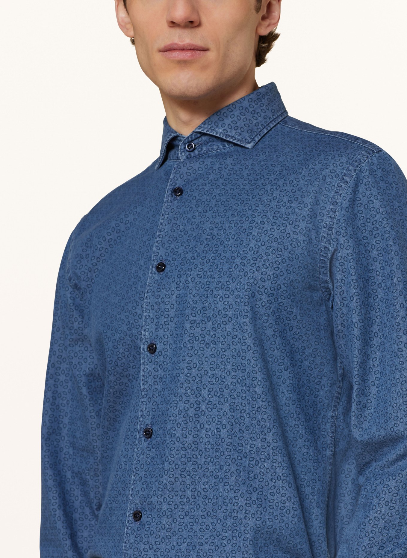 BOSS Shirt HAL casual fit, Color: BLUE (Image 4)
