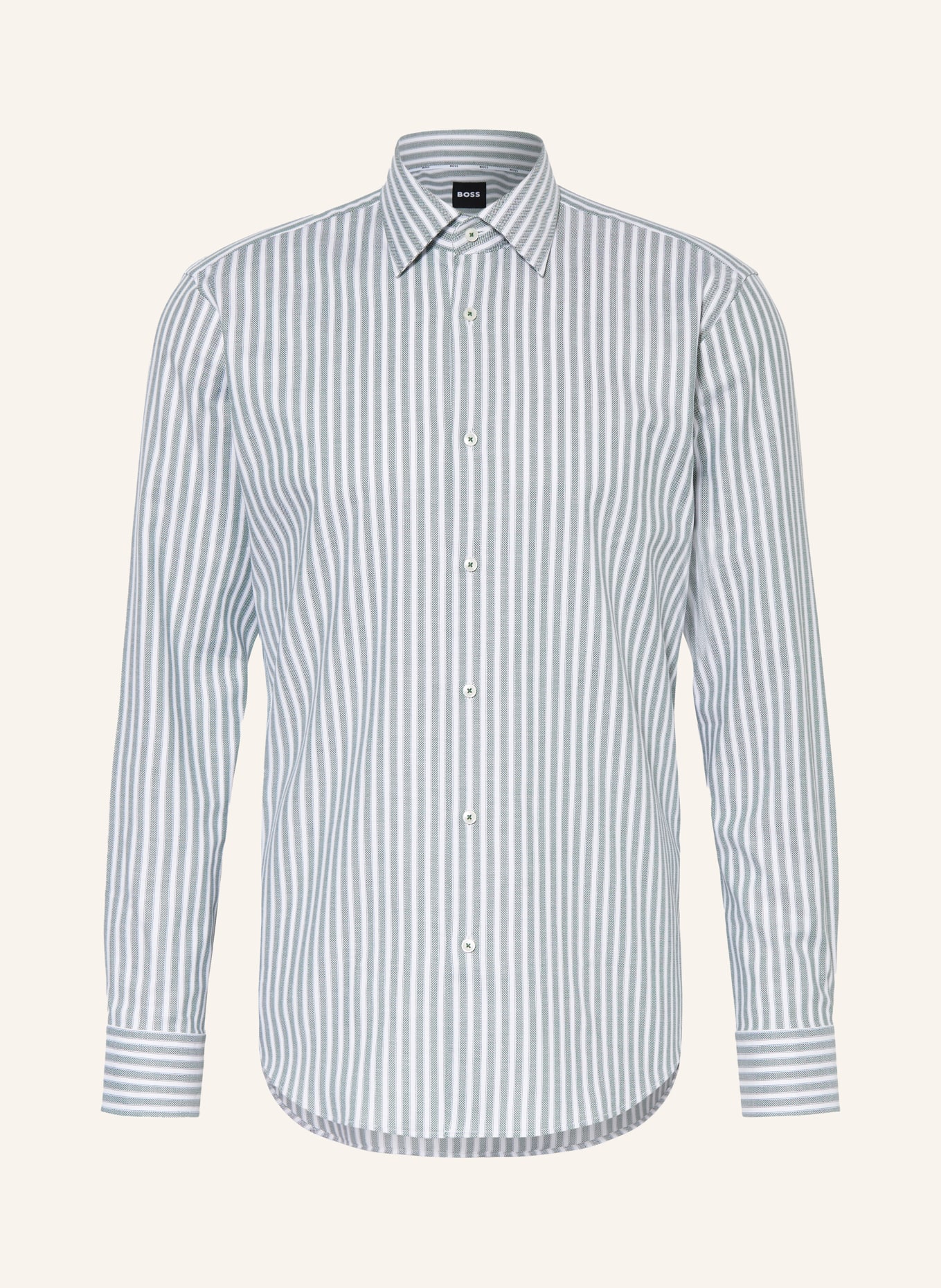 BOSS Shirt JOE Regular Fit, Color: GREEN/ WHITE (Image 1)