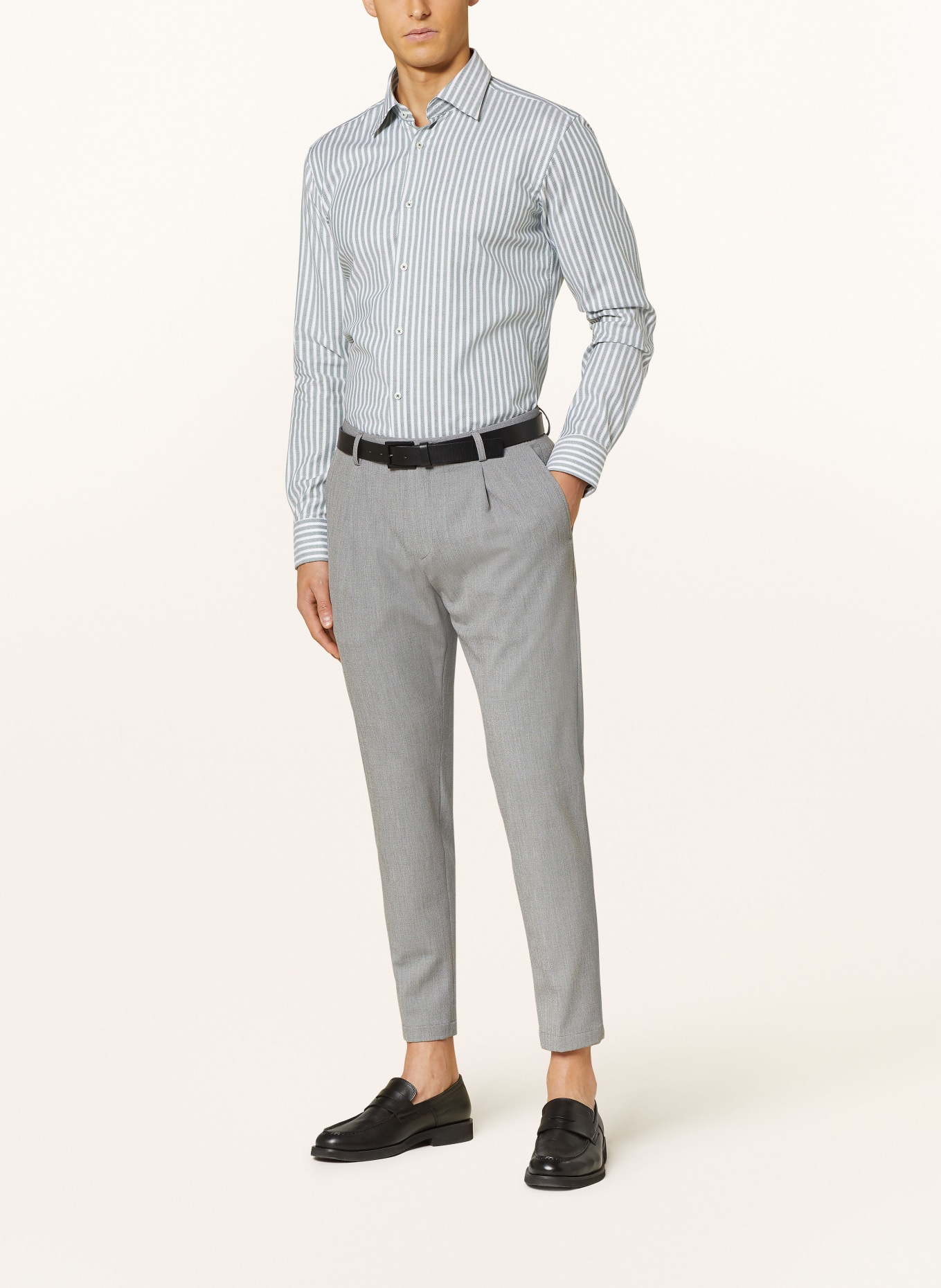 BOSS Shirt JOE Regular Fit, Color: GREEN/ WHITE (Image 2)