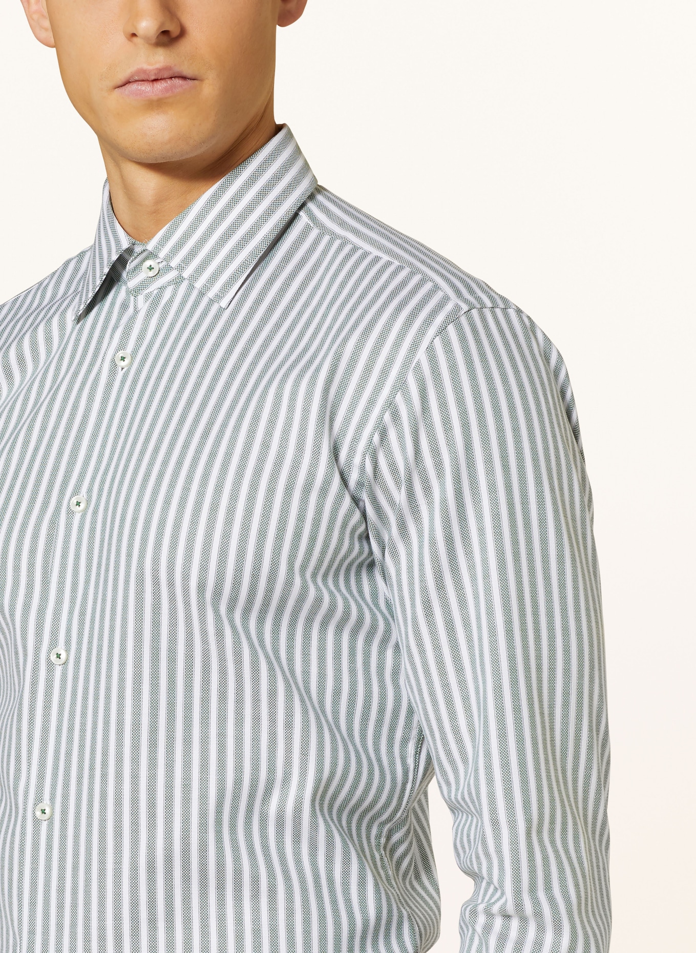BOSS Shirt JOE Regular Fit, Color: GREEN/ WHITE (Image 4)