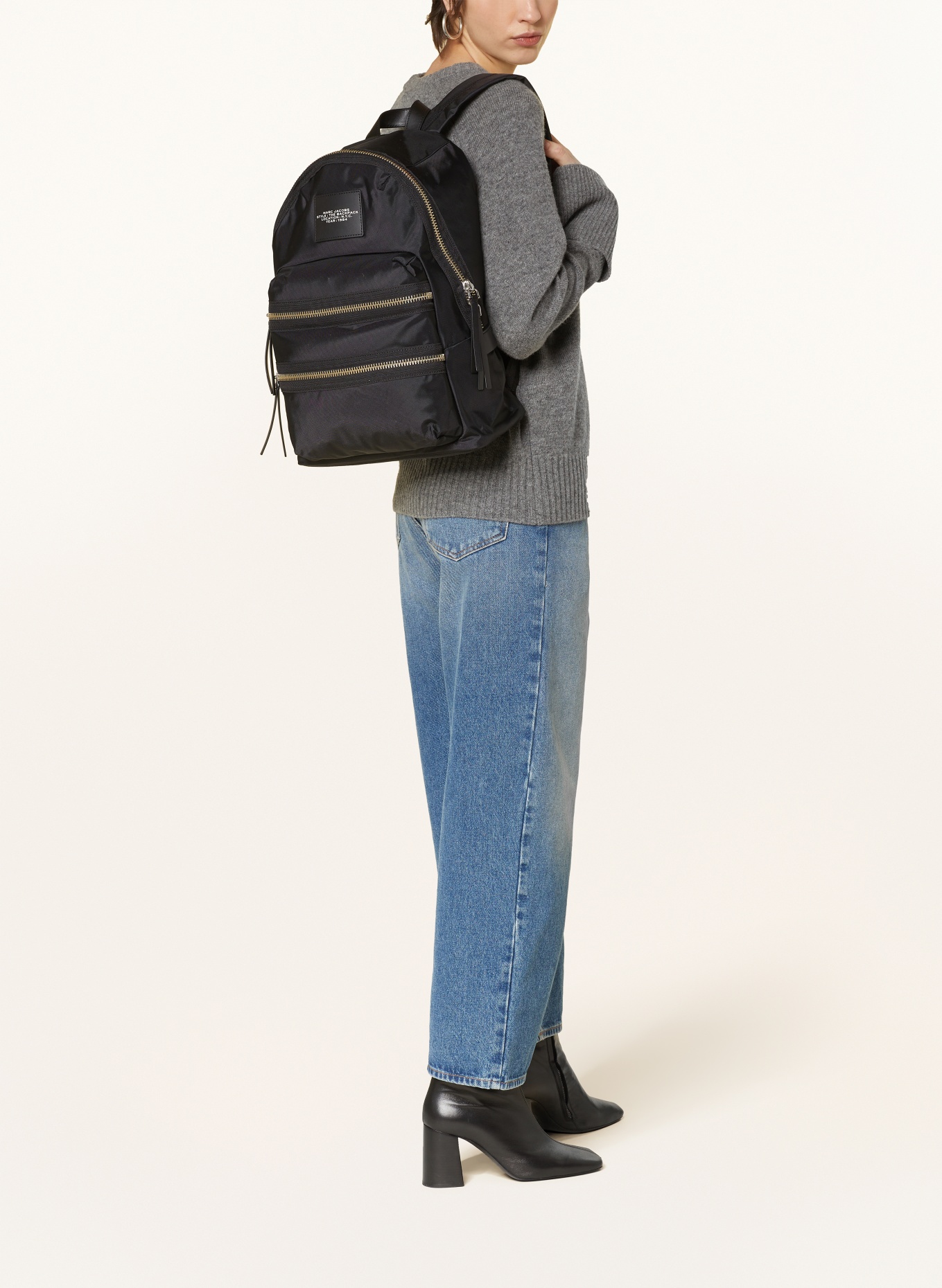 MARC JACOBS Backpack THE LARGE BACKPACK, Color: BLACK (Image 4)