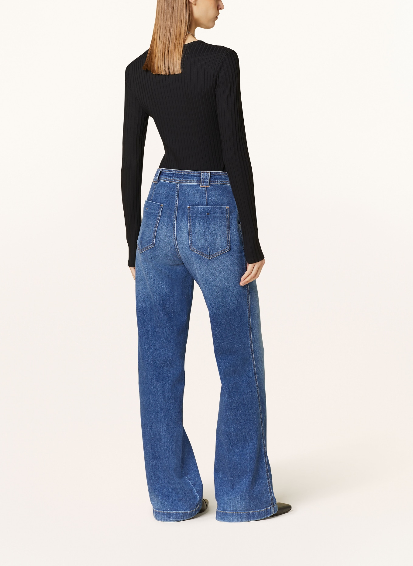 CLOSED Flared Jeans ARIA, Farbe: BLAU (Bild 3)