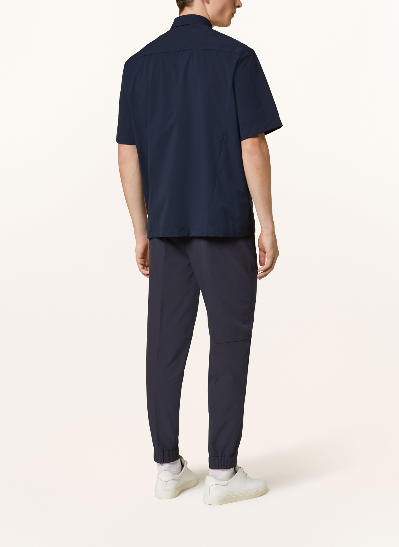BOSS Short sleeve shirt BIZZ relaxed fit, Color: DARK BLUE (Image 3)