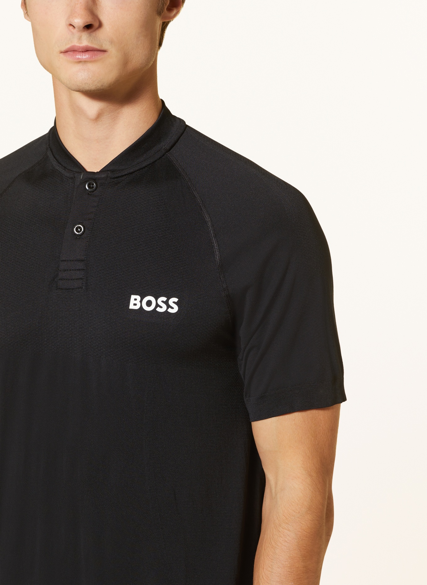 BOSS Performance polo shirt PARIQ, Color: BLACK (Image 4)