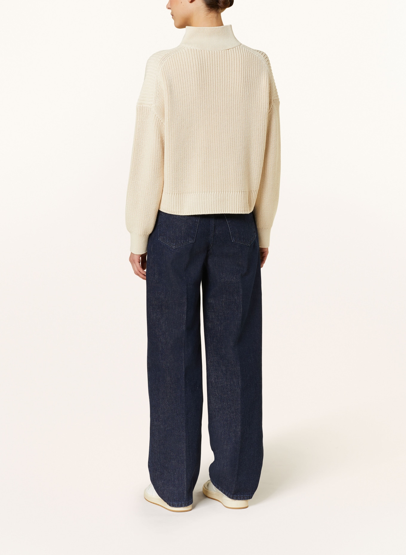CLOSED Half-zip sweater, Color: ECRU (Image 3)