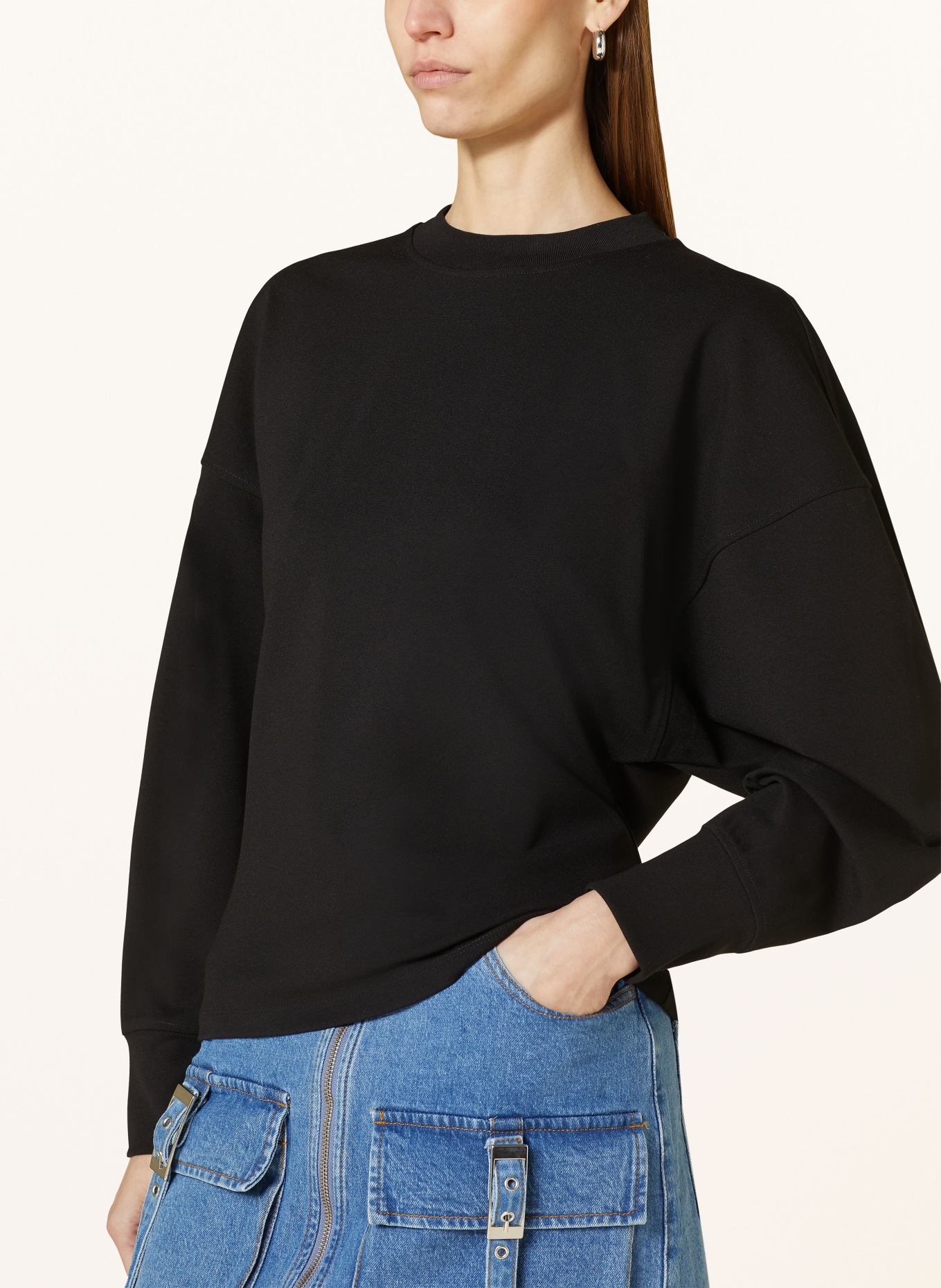 CLOSED Sweatshirt, Color: BLACK (Image 4)