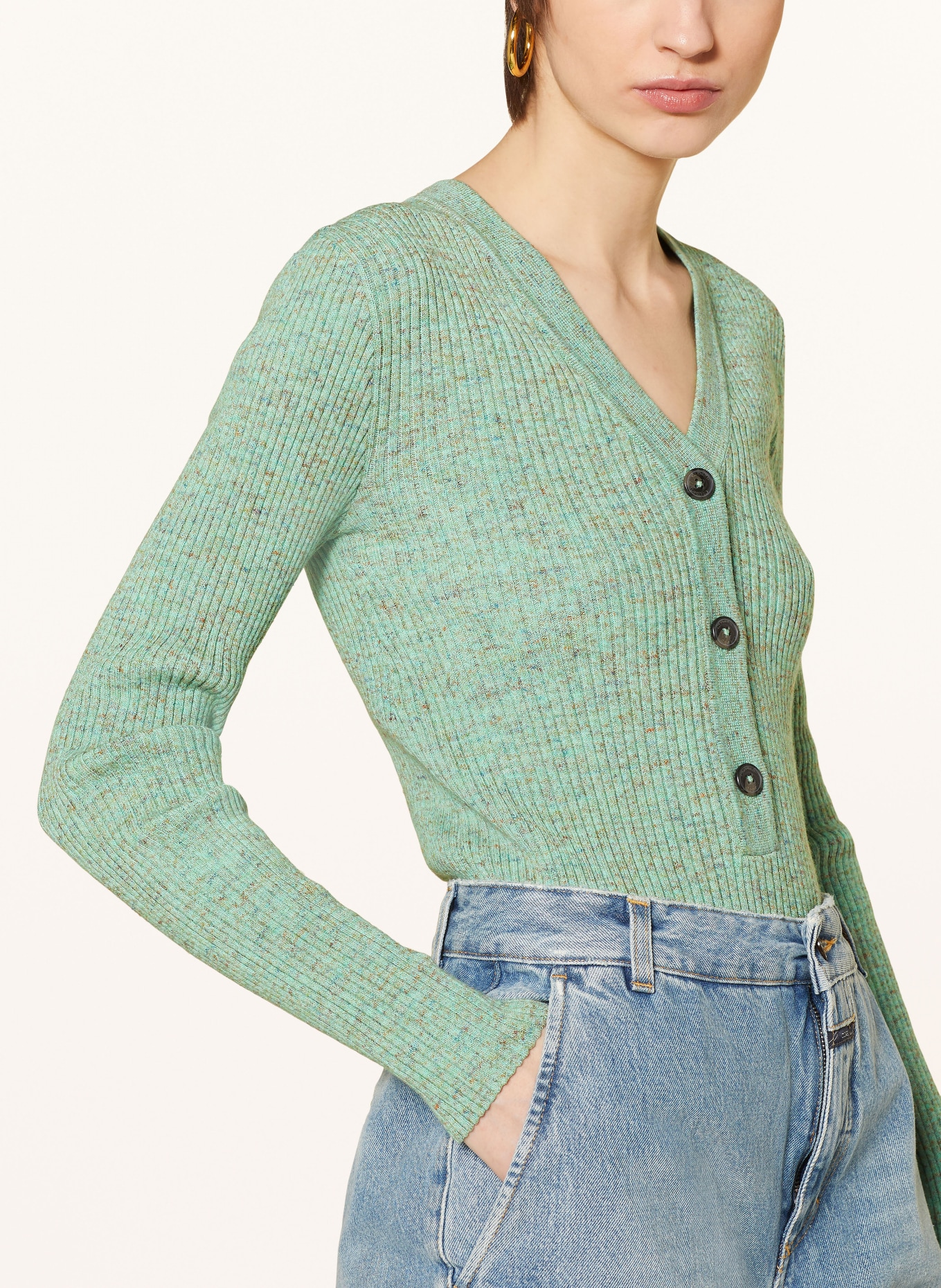 CLOSED Sweater, Color: LIGHT GREEN/ PURPLE/ RED (Image 4)