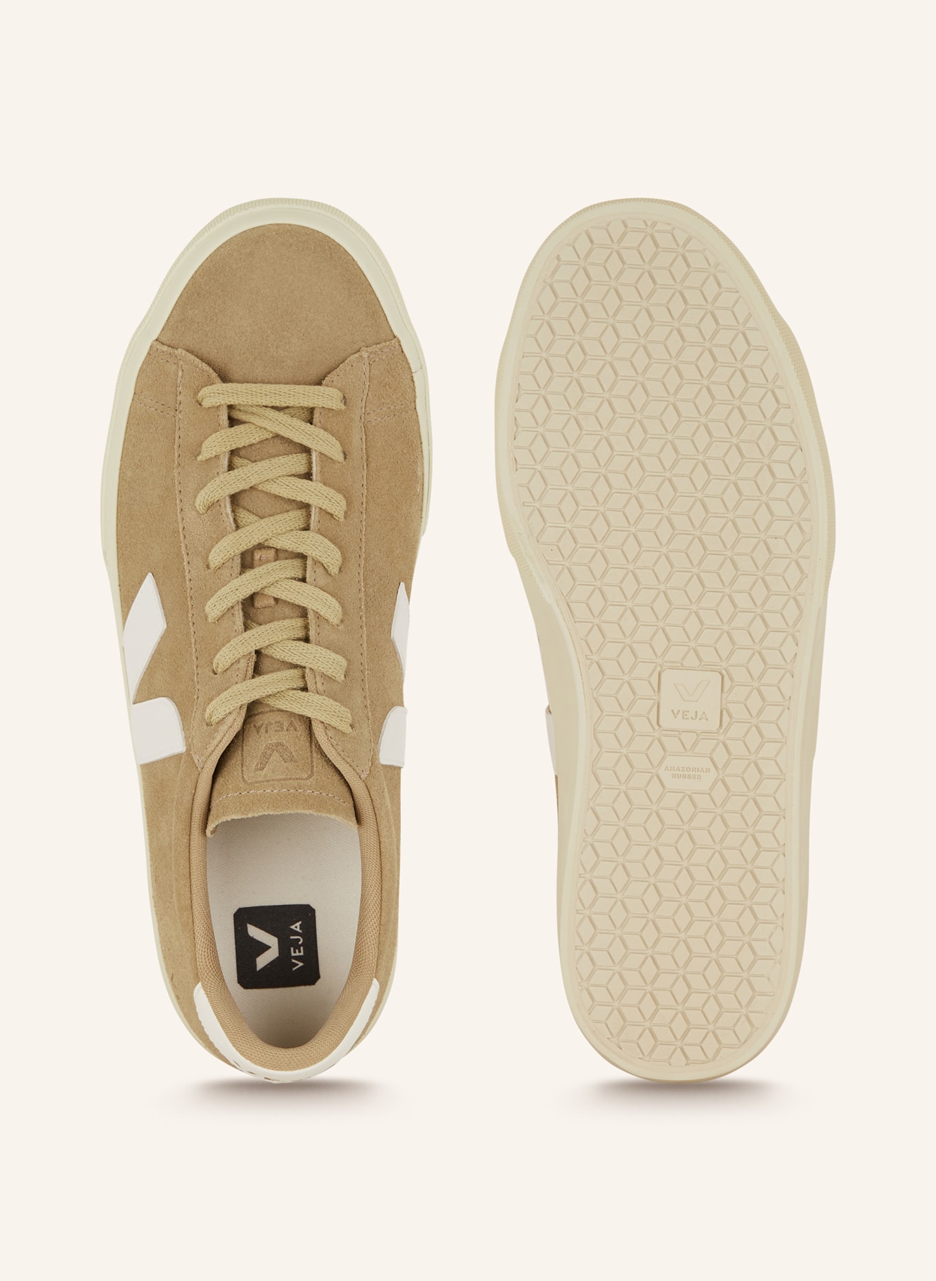 VEJA Sneakers CAMPO, Color: LIGHT BROWN/ WHITE (Image 5)