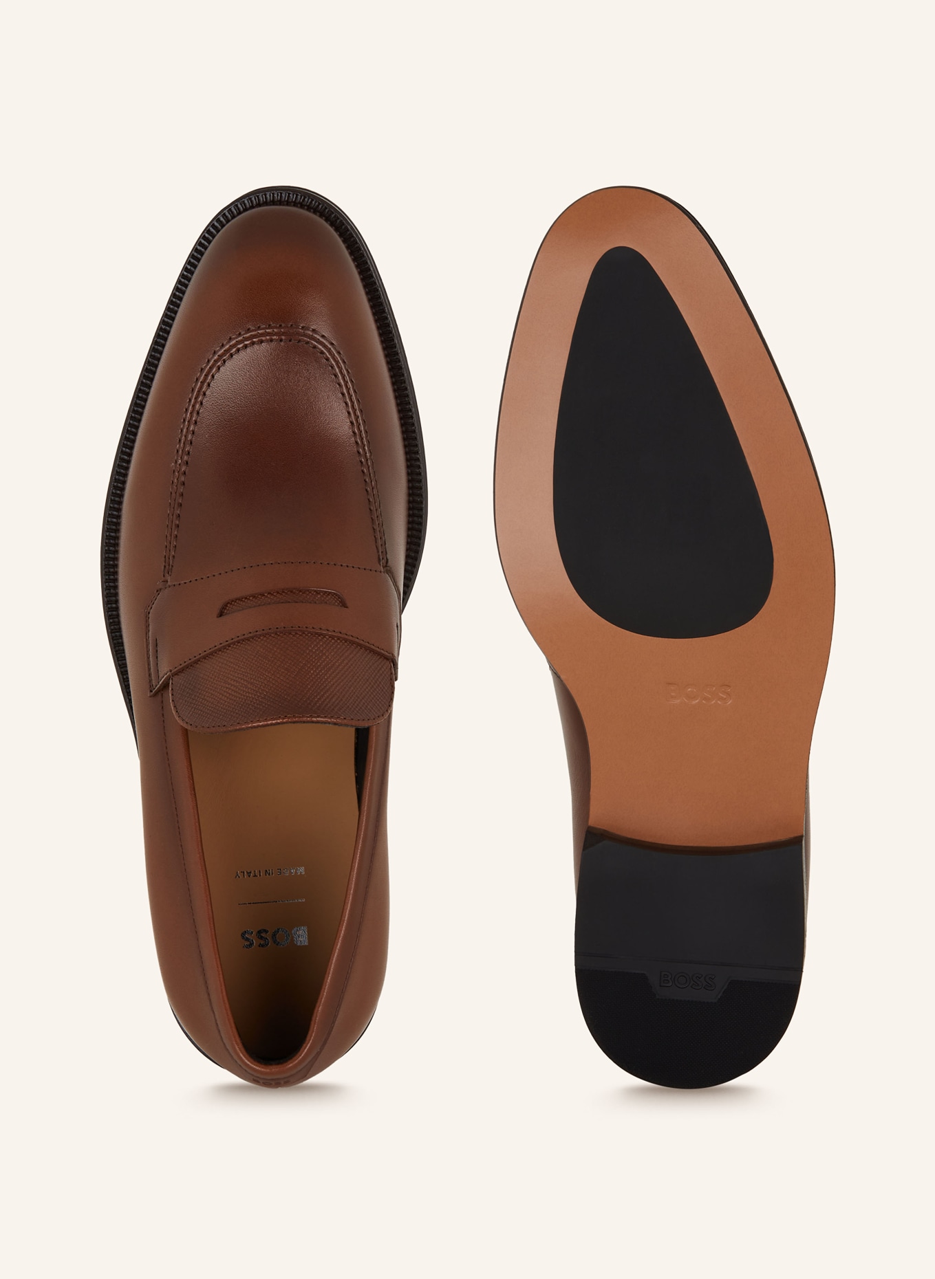 BOSS Penny loafers DERREK, Color: BROWN (Image 5)