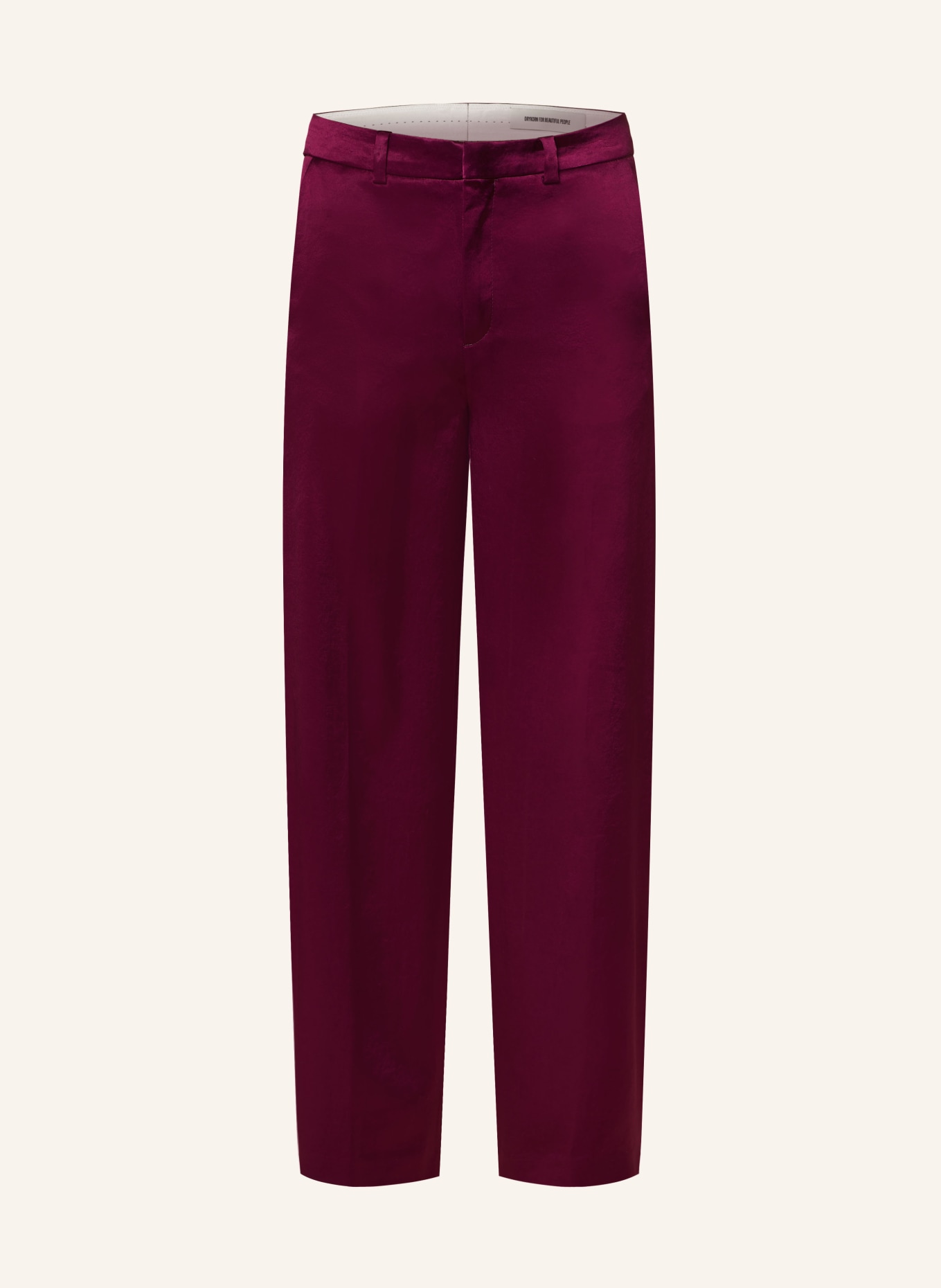 DRYKORN Satin trousers DESK, Color: PURPLE (Image 1)