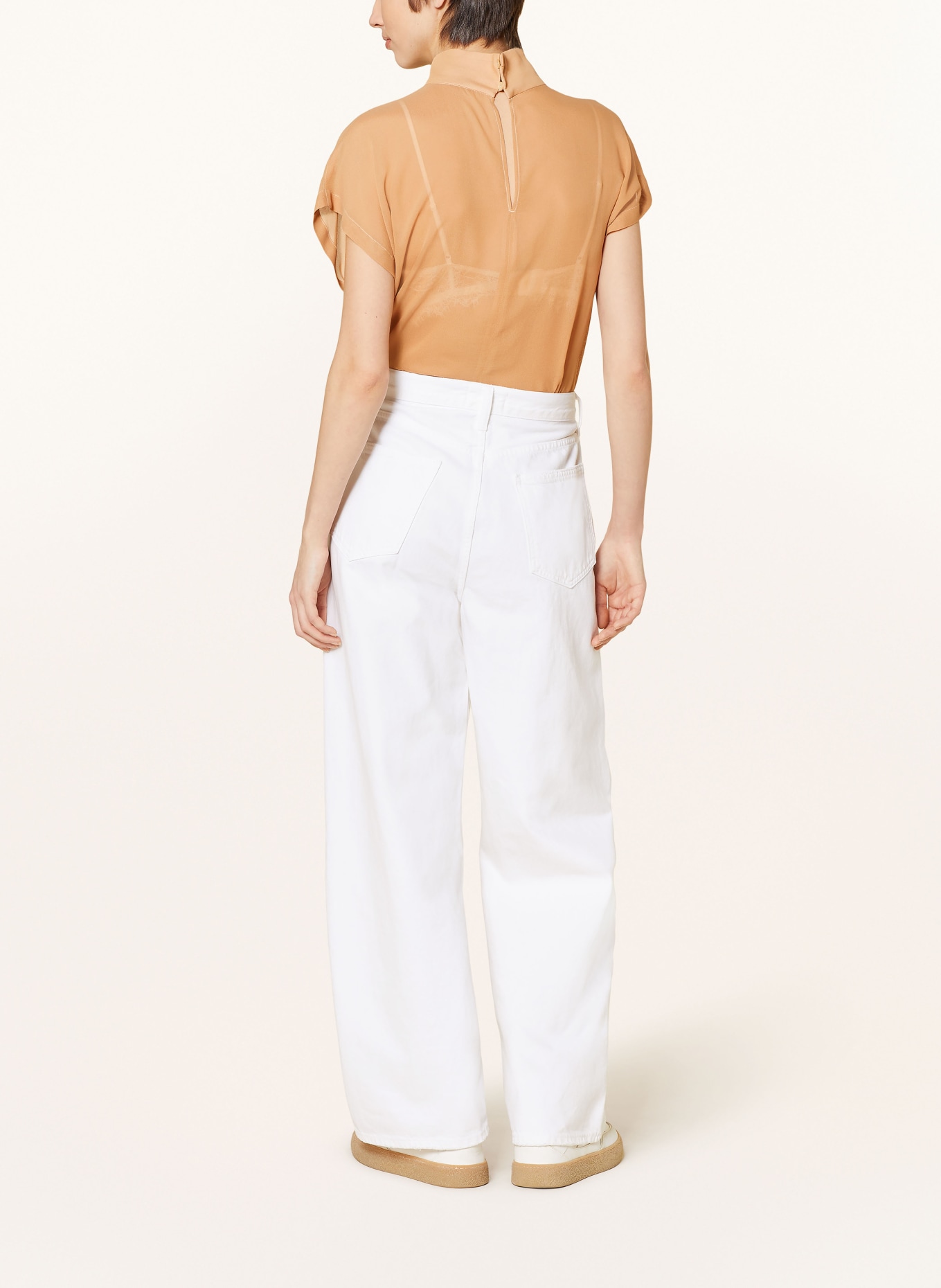 DRYKORN Shirt blouse ALARIA_1 with silk, Color: LIGHT ORANGE (Image 3)