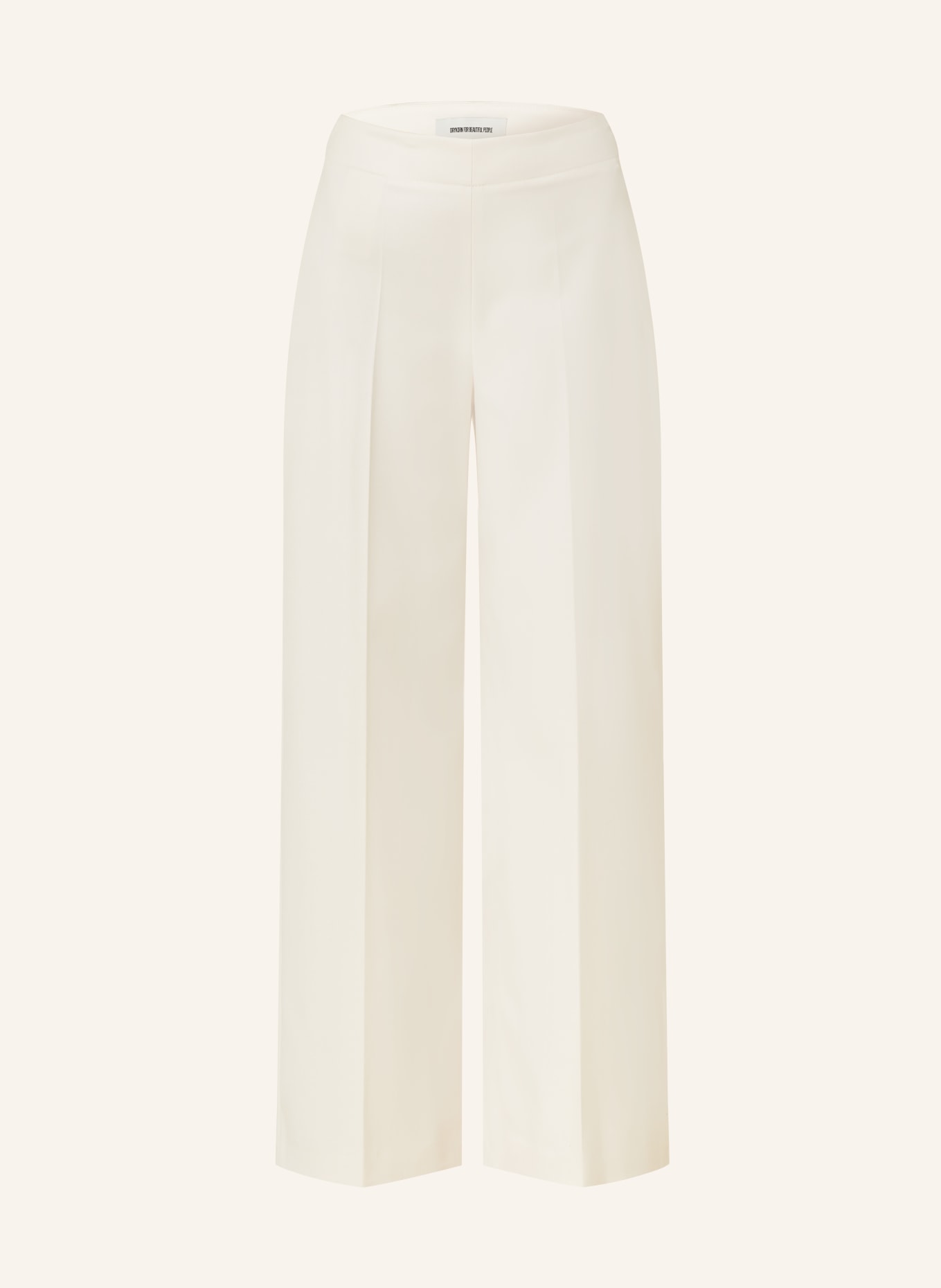 DRYKORN Wide leg trousers BEFORE, Color: ECRU (Image 1)