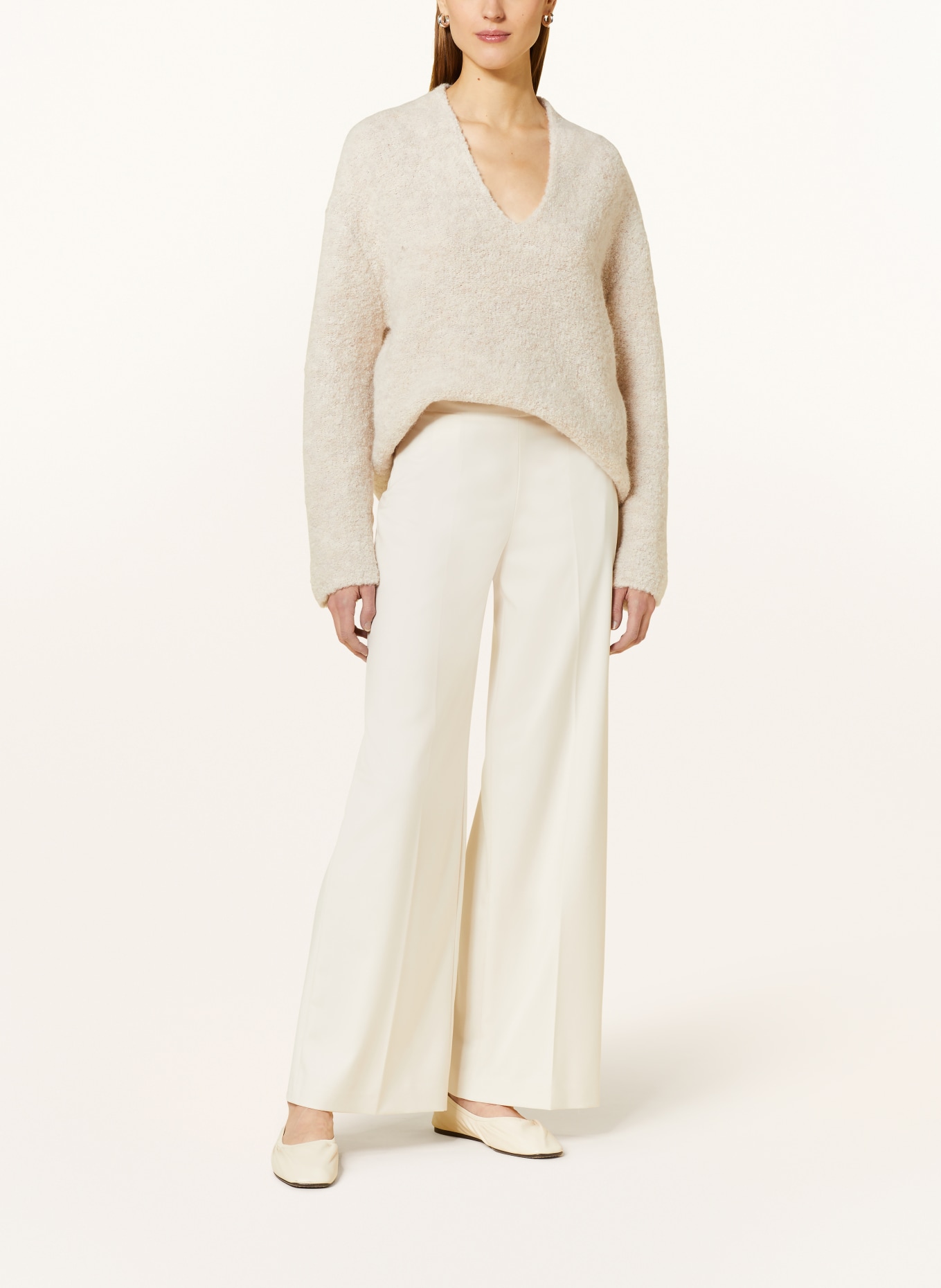 DRYKORN Wide leg trousers BEFORE, Color: ECRU (Image 2)