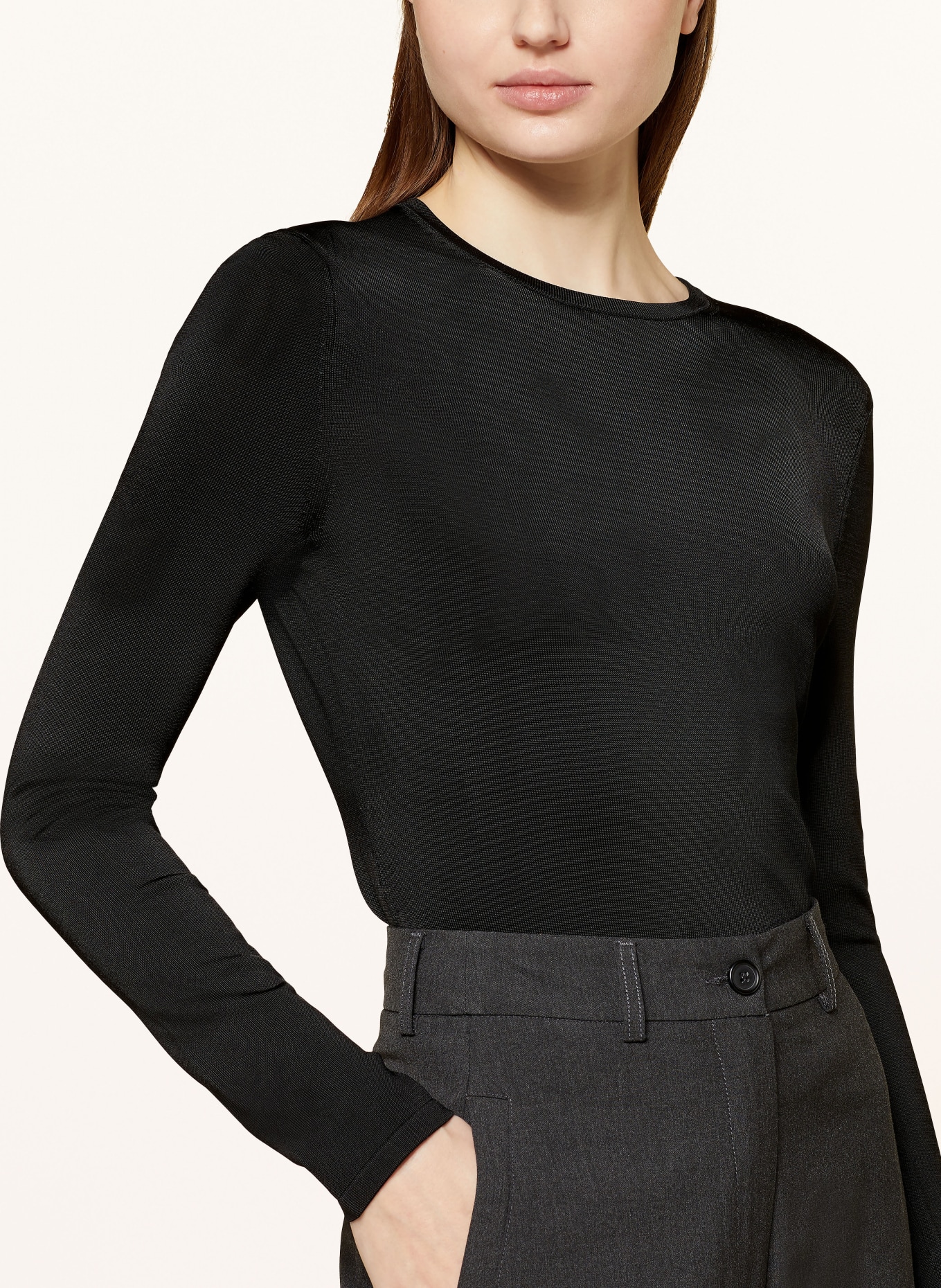 DRYKORN Long sleeve shirt ANETKA, Color: BLACK (Image 4)
