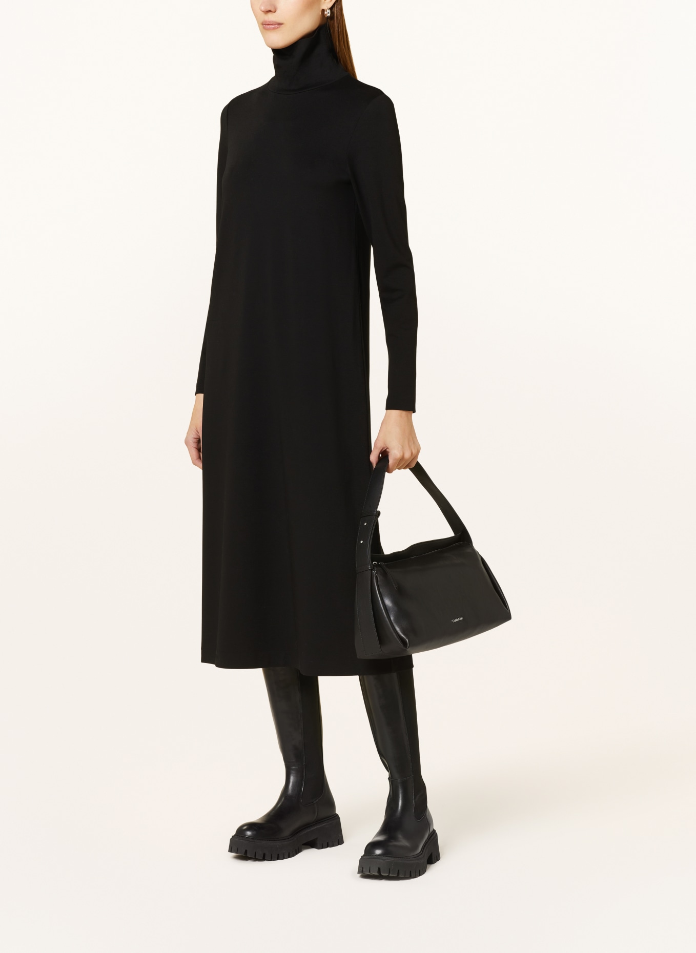 DRYKORN Jersey dress GEDRA, Color: BLACK (Image 2)