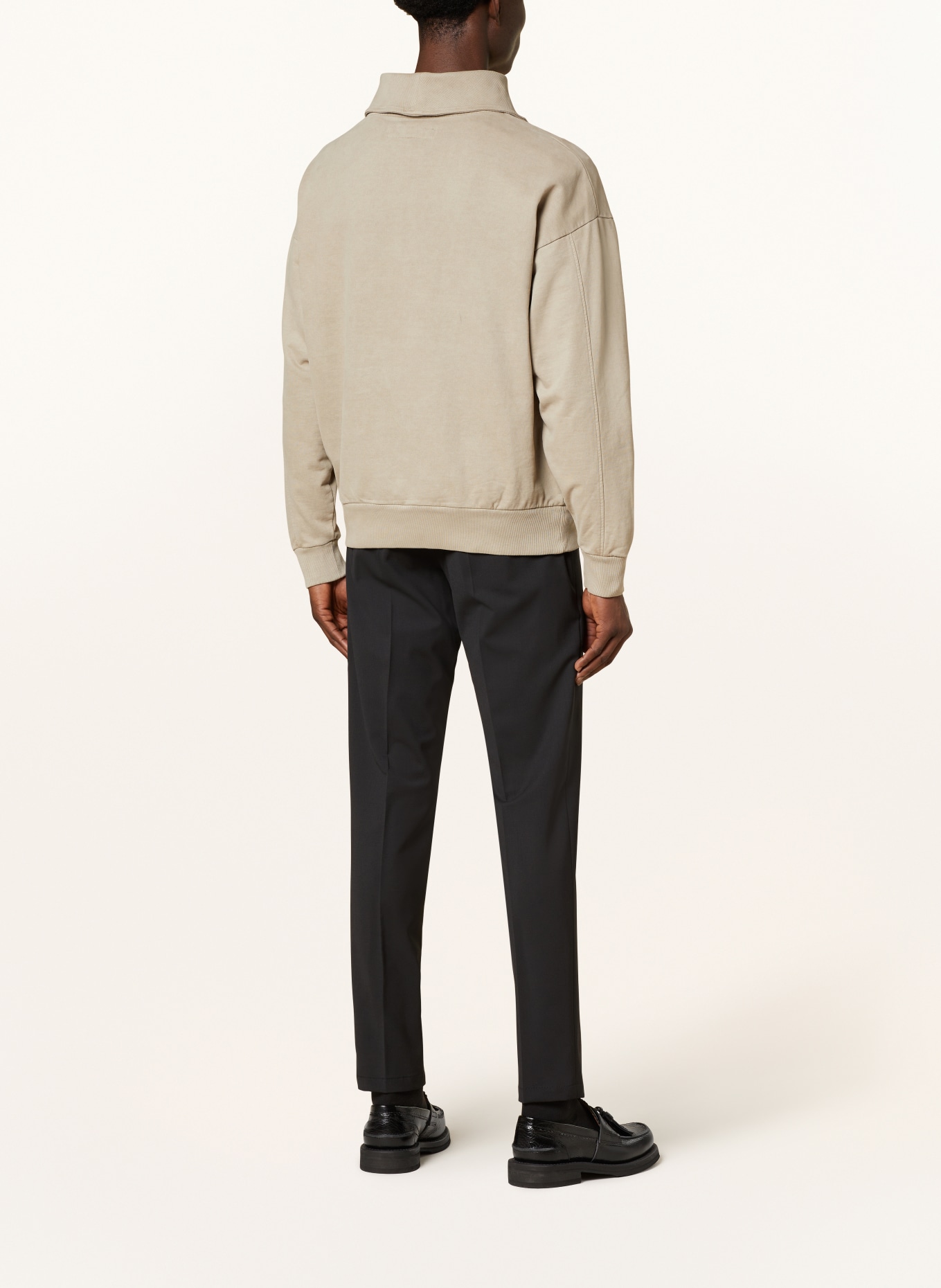 DRYKORN Half-zip sweater ELIANO, Color: LIGHT BROWN (Image 3)