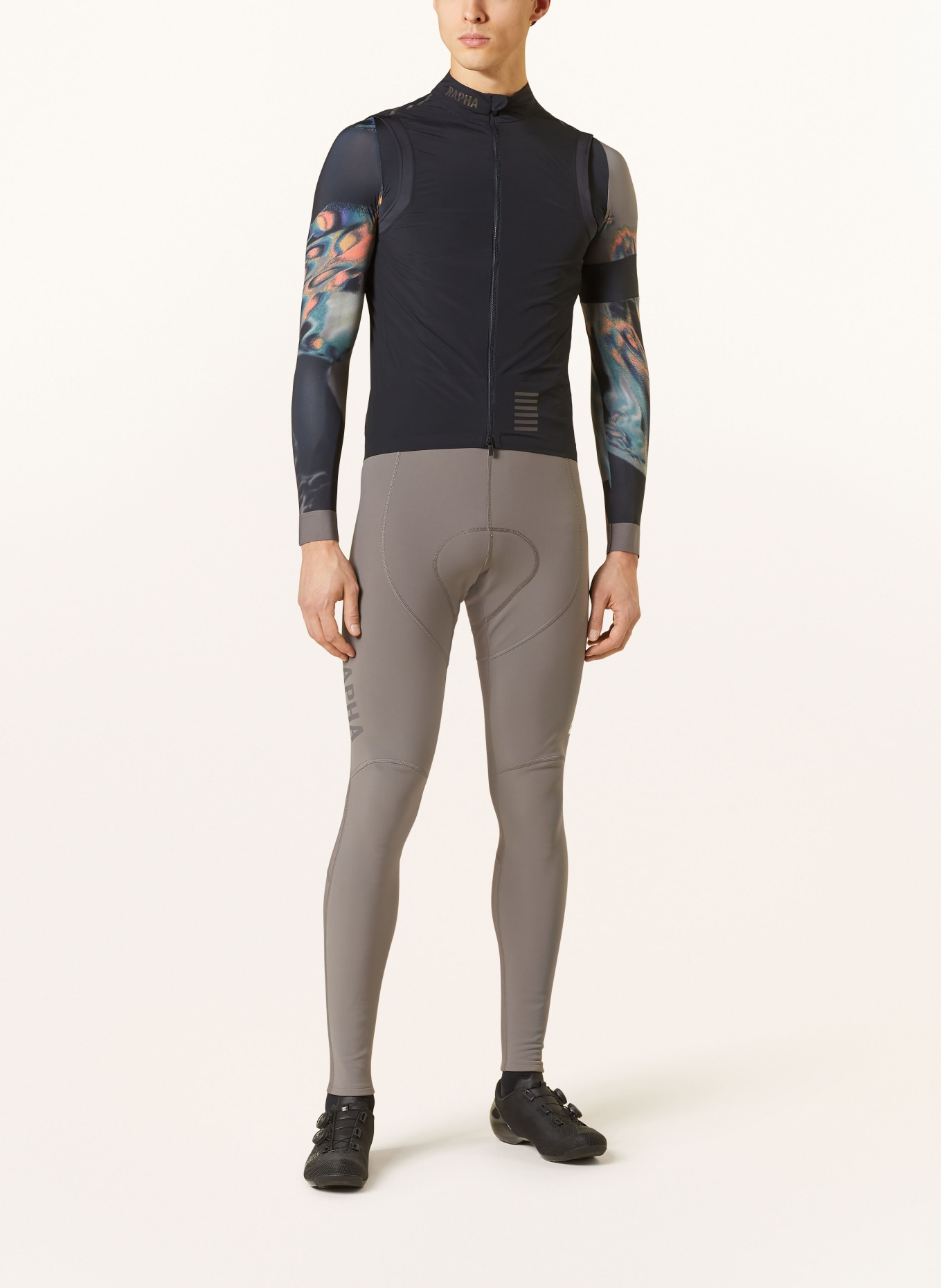 Rapha Cycling vest PRO TEAM, Color: BLACK/ GRAY/ ORANGE (Image 2)