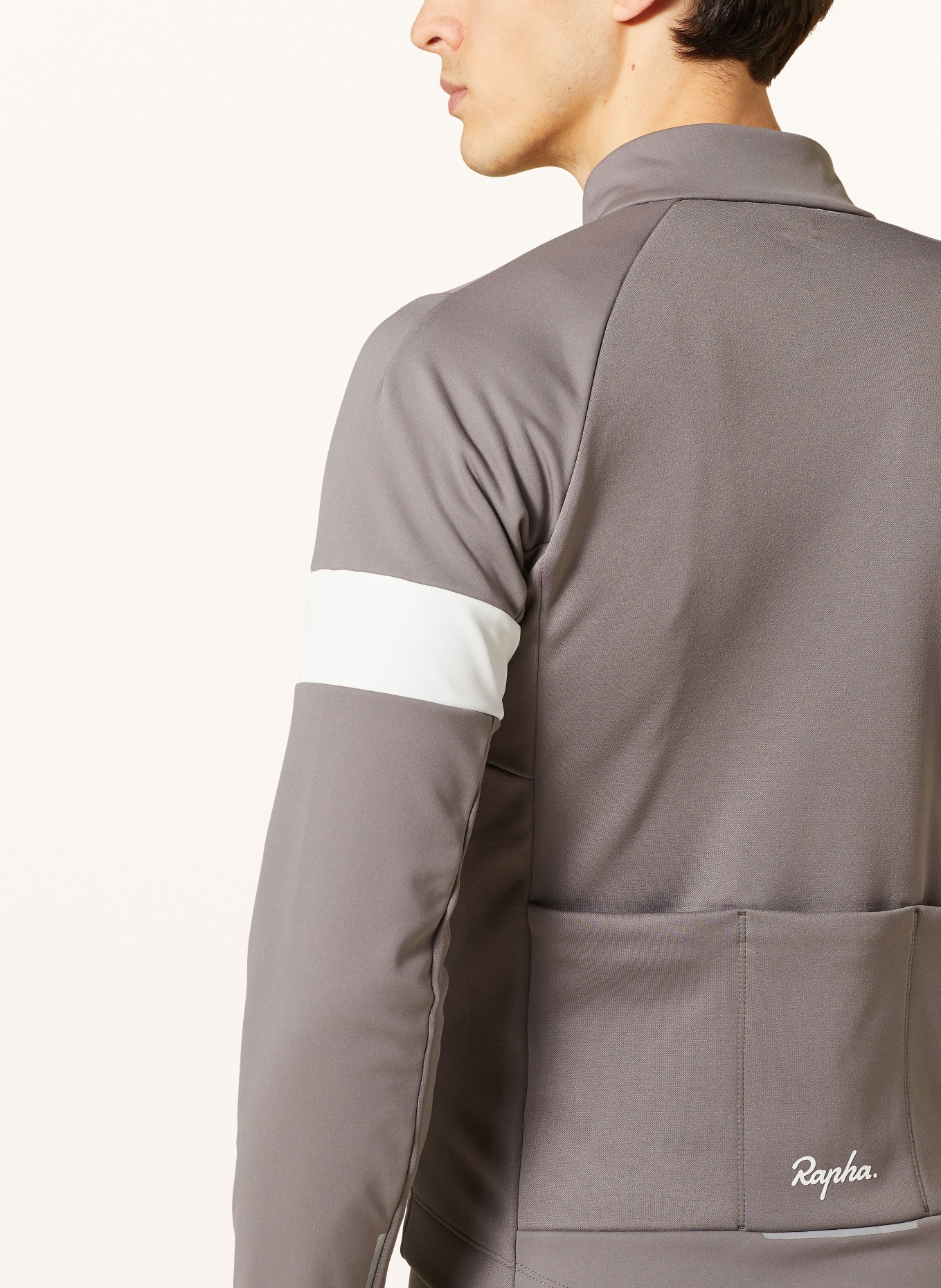 Rapha Softshell cycling jacket WINTER, Color: GRAY/ WHITE (Image 4)