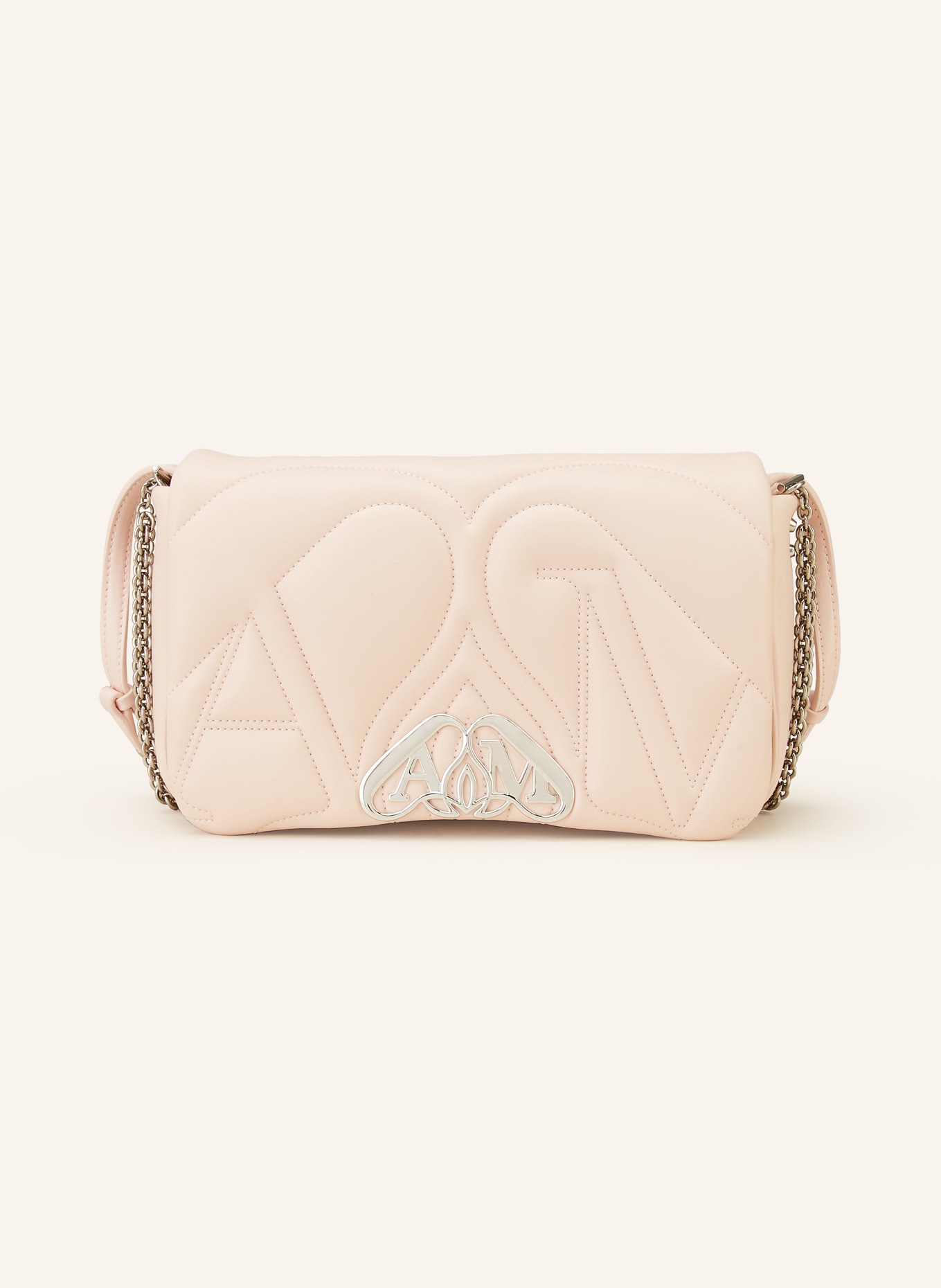 【送料&関税込】Alexander McQueen Pink Leather Small Seal Sh McQUEEN Shoulder bag THE SEAL SMALL in light pink