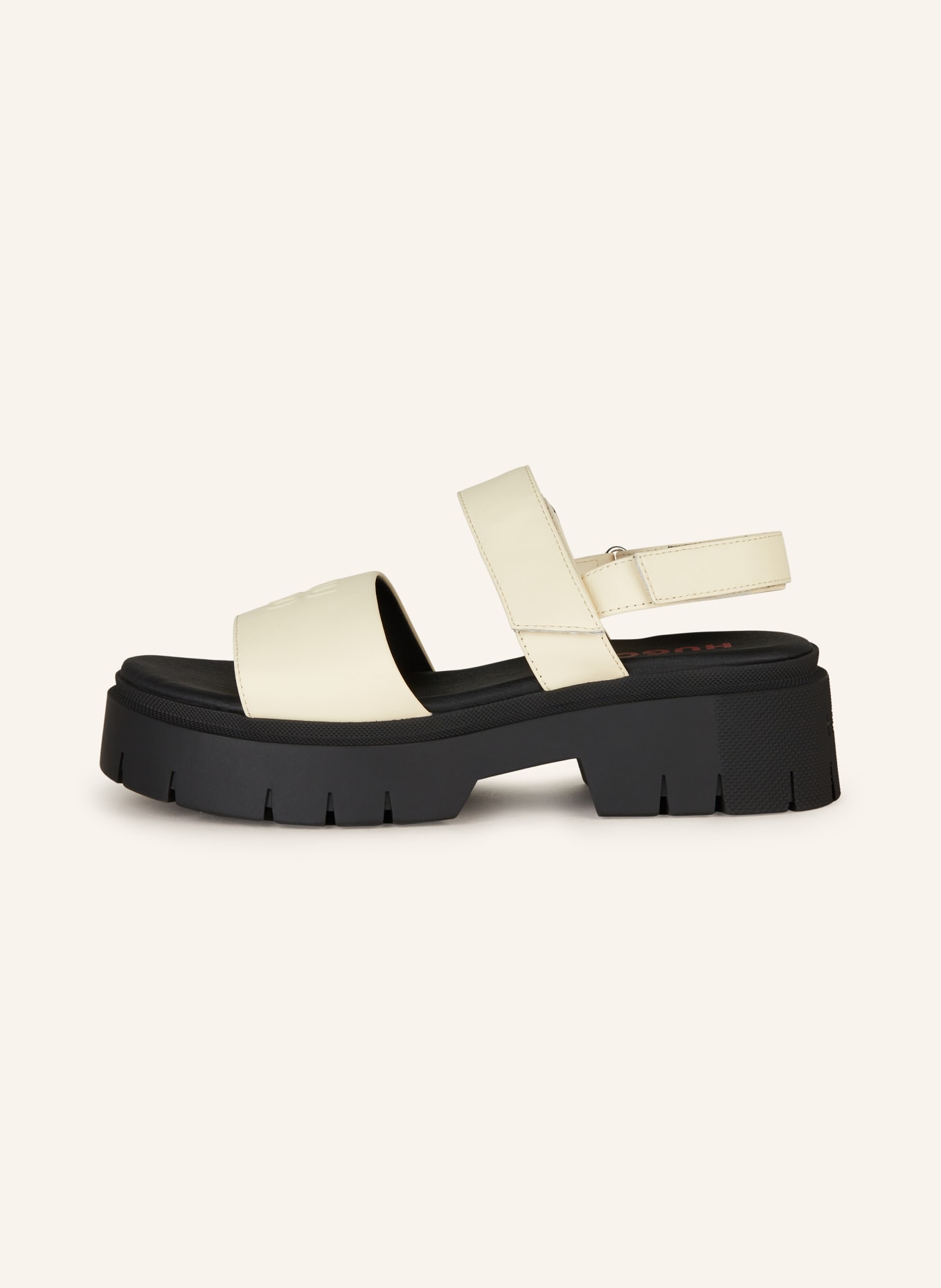 HUGO Platform sandals KRISSANDAL, Color: WHITE (Image 4)