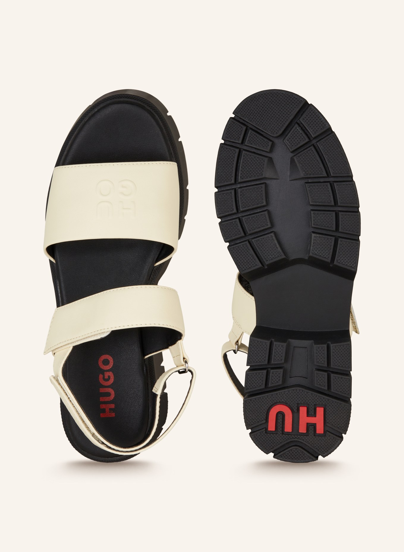 HUGO Platform sandals KRISSANDAL, Color: WHITE (Image 5)