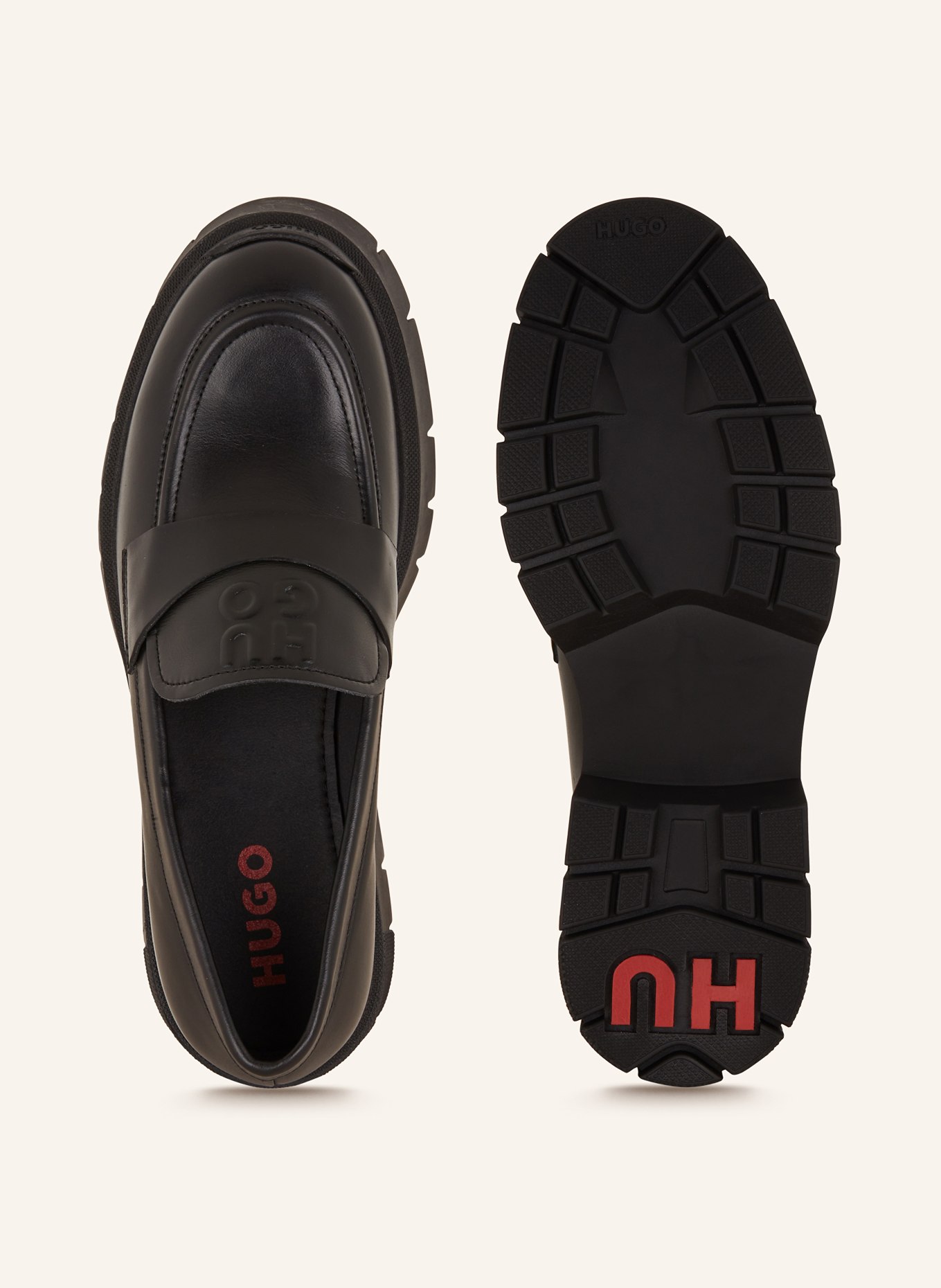 HUGO Platform loafers KRIS, Color: BLACK (Image 5)