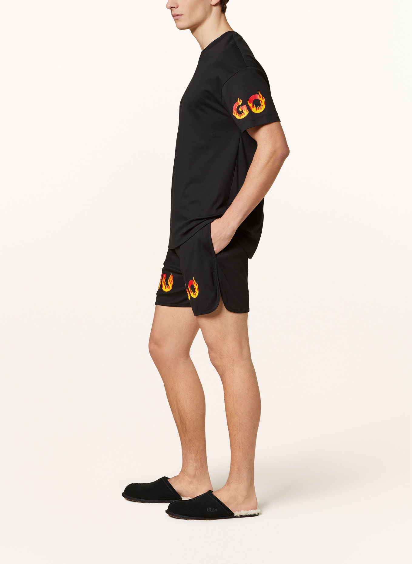 HUGO Pajama shorts, Color: BLACK (Image 4)