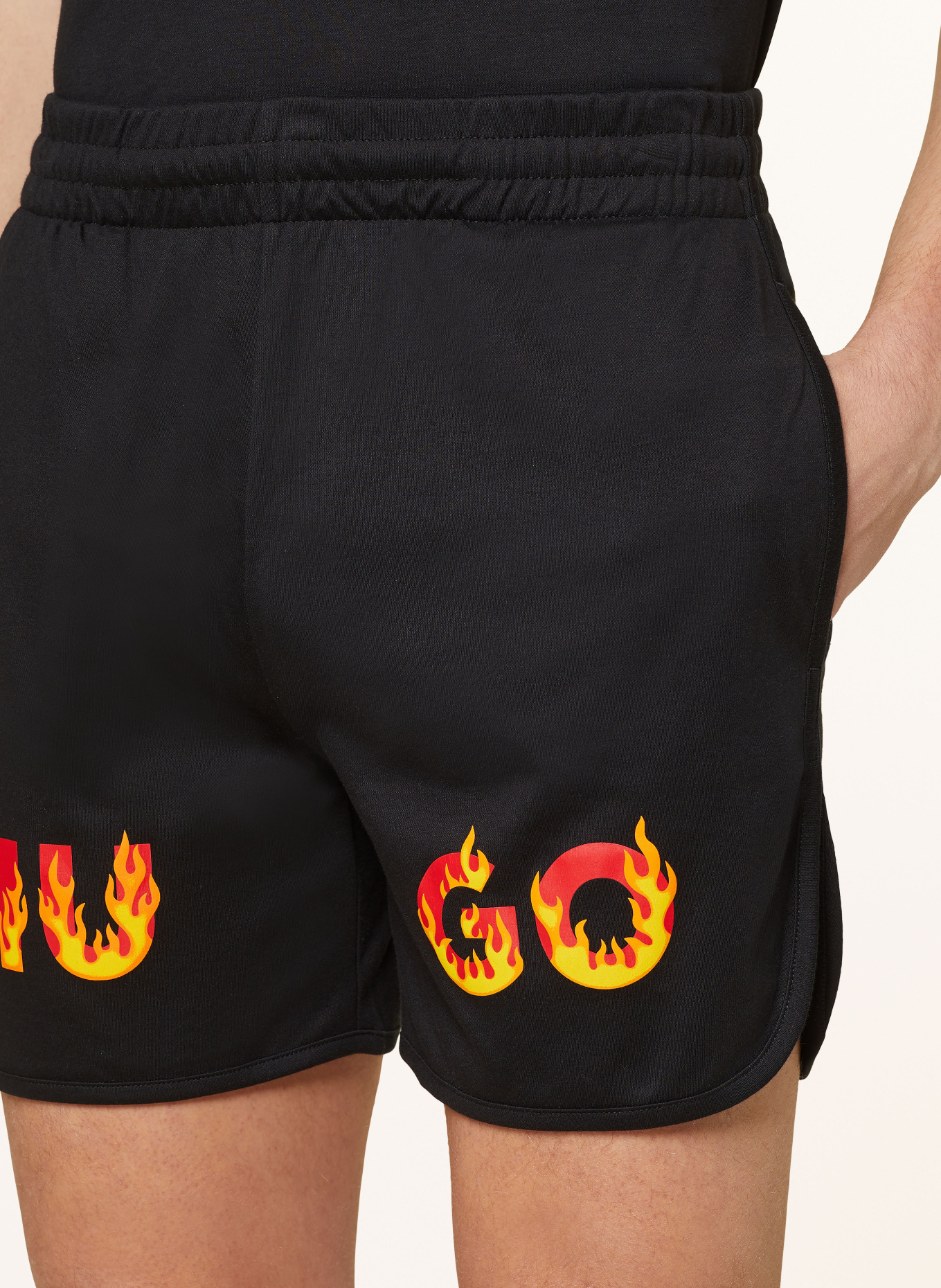 HUGO Pajama shorts, Color: BLACK (Image 5)
