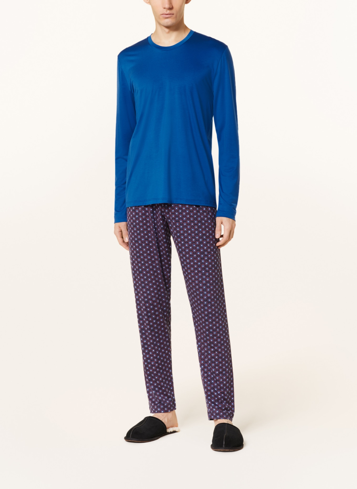 mey Pajama shirt series SELECTION, Color: BLUE (Image 2)