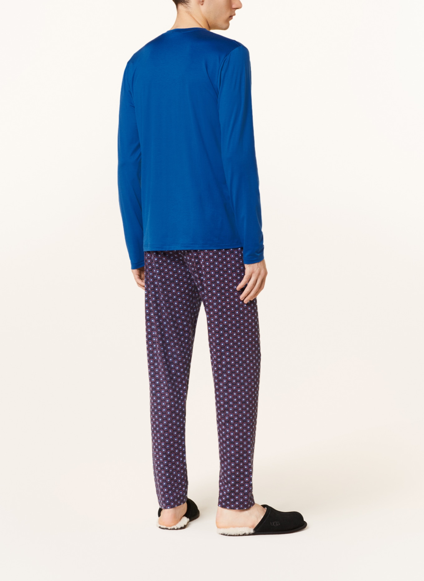 mey Pajama shirt series SELECTION, Color: BLUE (Image 3)