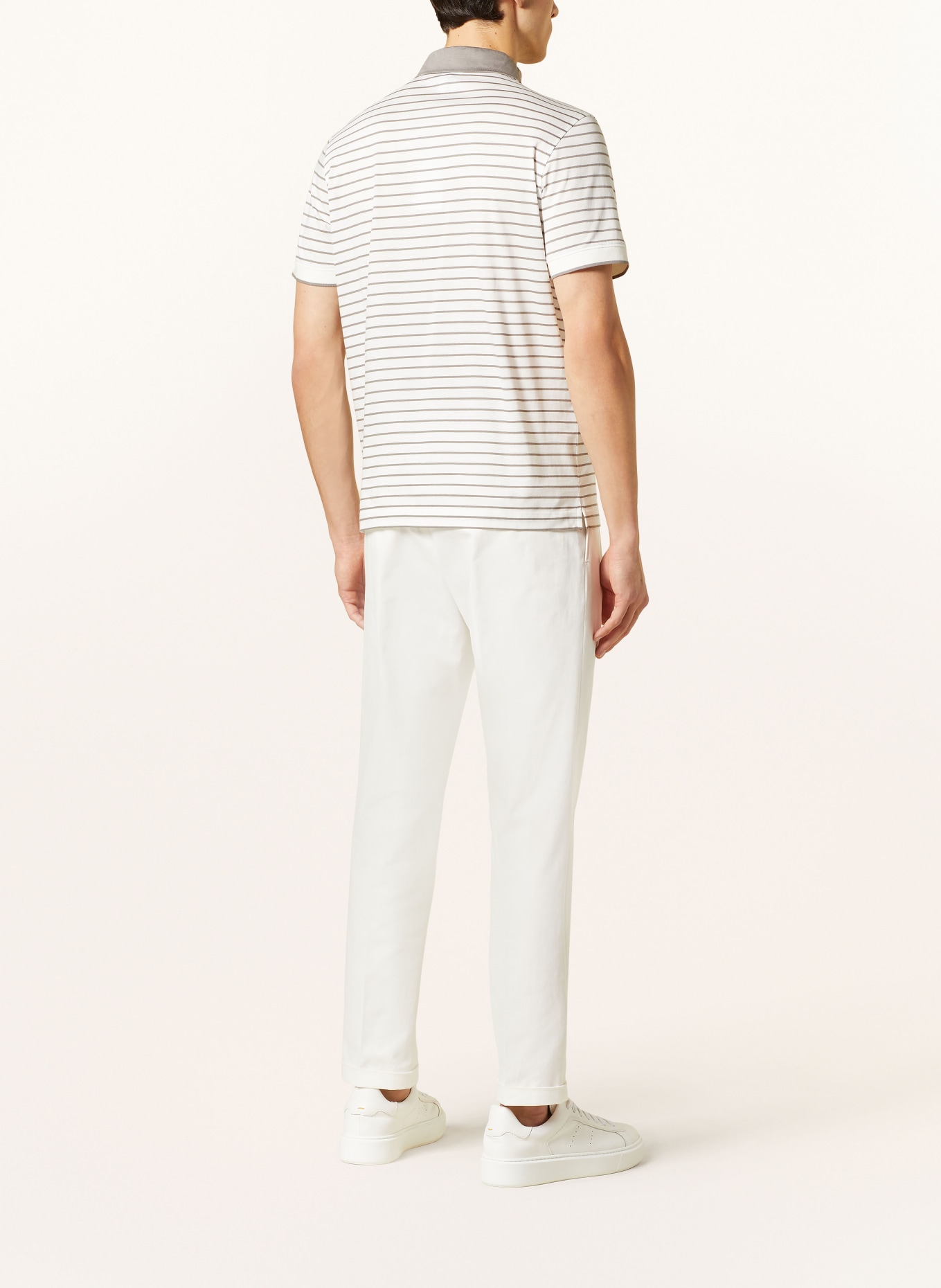 BOGNER Polo shirt DUNCAN regular fit, Color: WHITE/ TAUPE (Image 3)