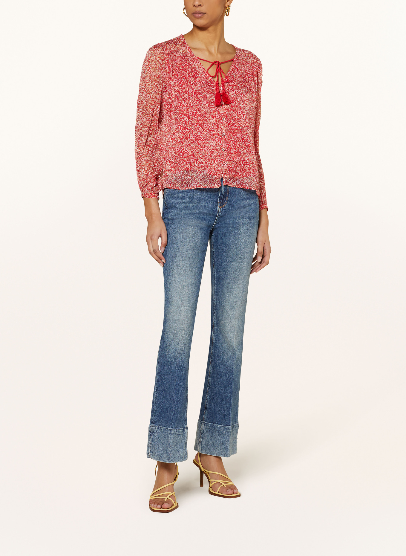 Pepe Jeans Blouse BLAIR with ruffles, Color: RED (Image 2)