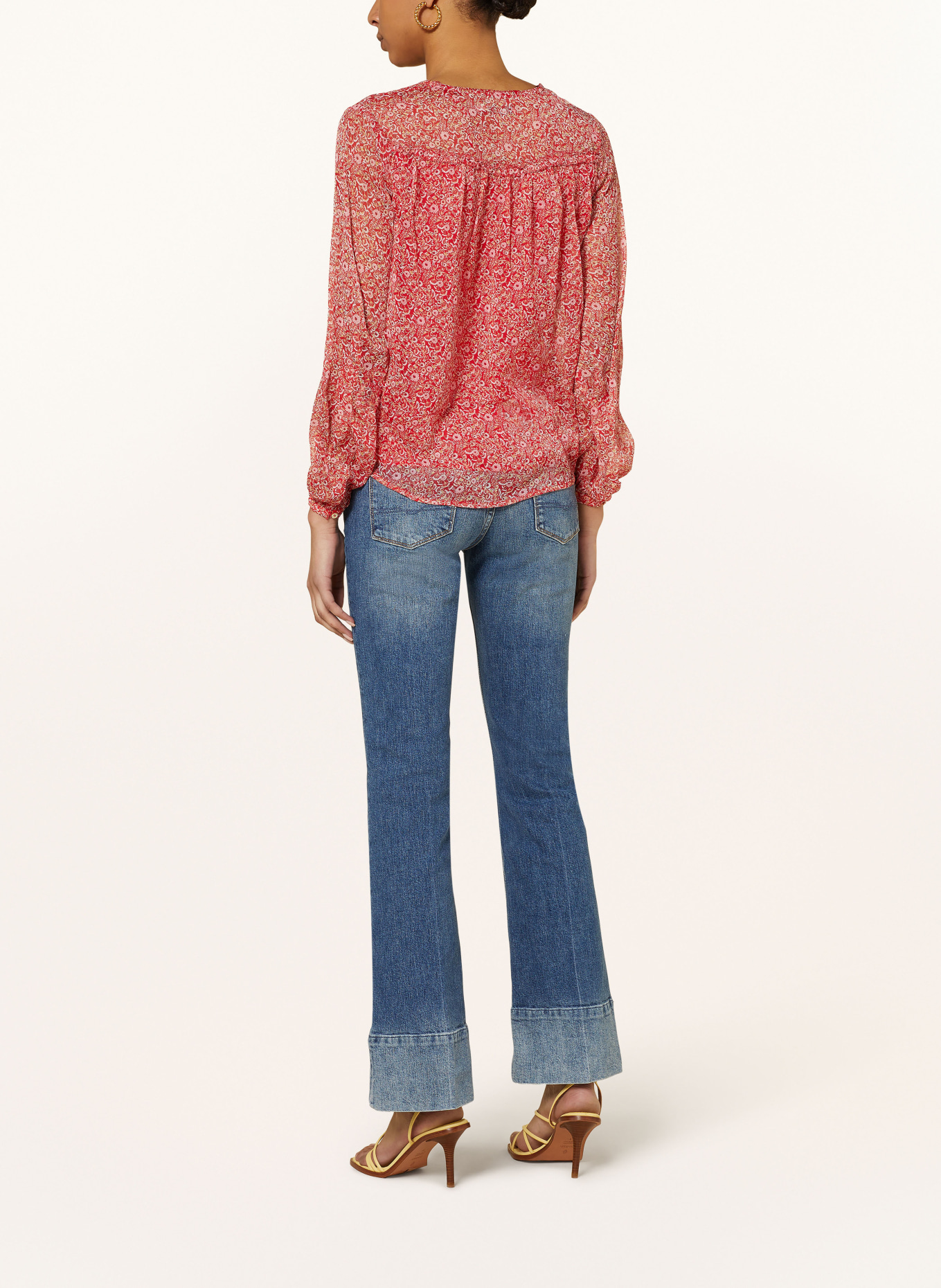 Pepe Jeans Blouse BLAIR with ruffles, Color: RED (Image 3)