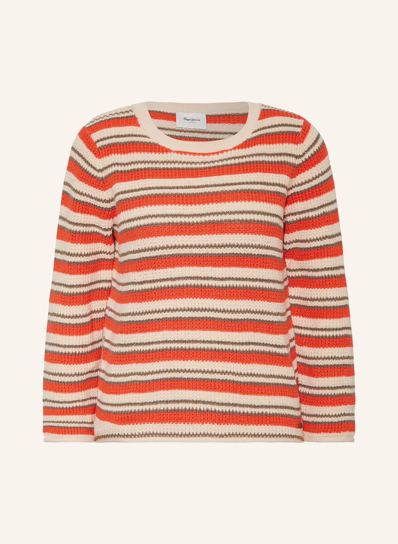 Pepe Jeans Sweater GALA, Color: CREAM/ RED/ OLIVE (Image 1)