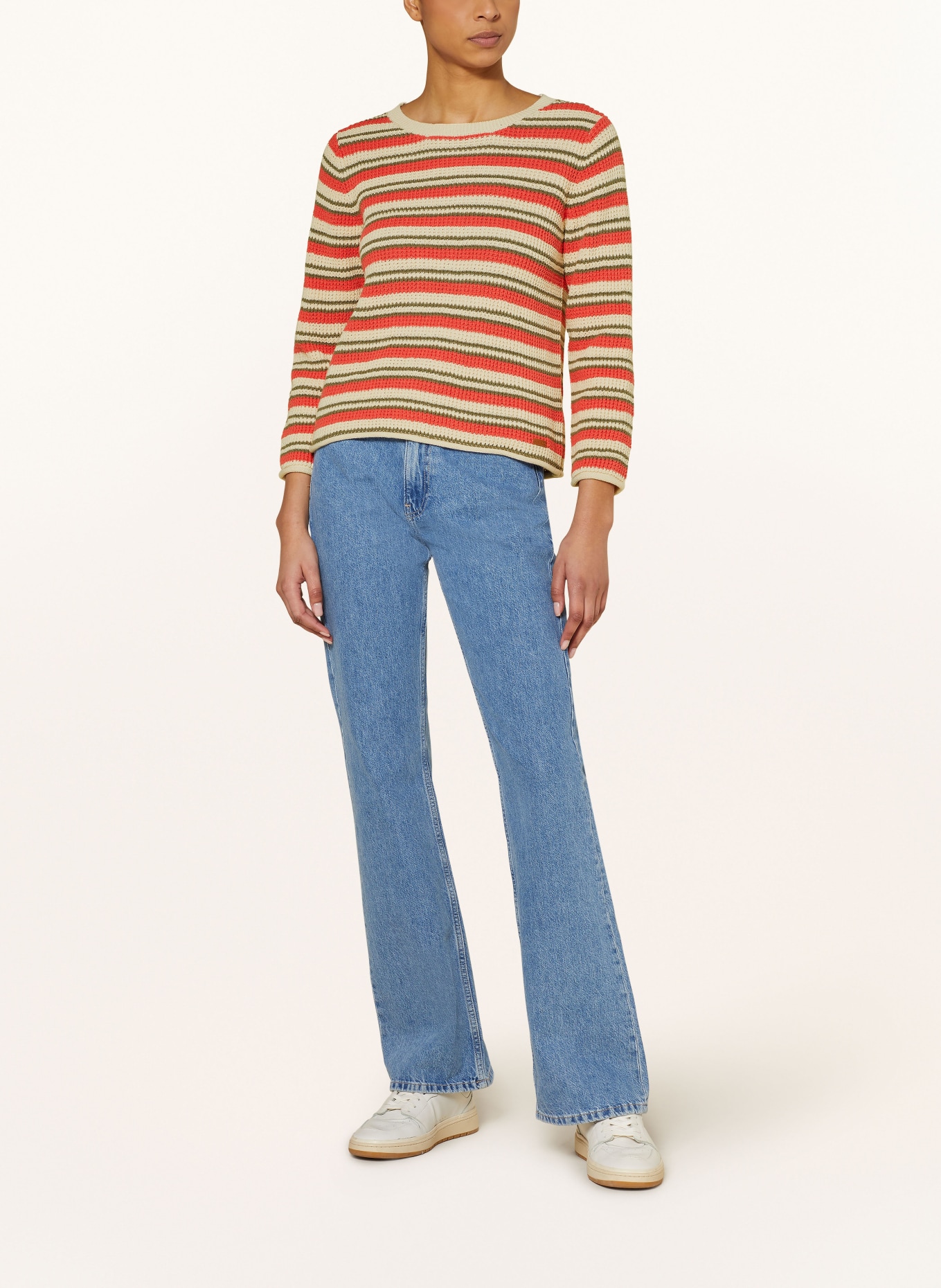 Pepe Jeans Sweater GALA, Color: CREAM/ RED/ OLIVE (Image 2)