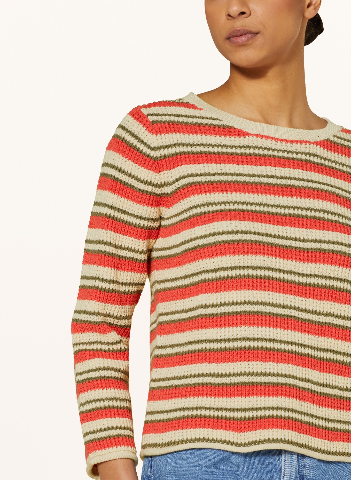 Pepe Jeans Sweater GALA, Color: CREAM/ RED/ OLIVE (Image 4)