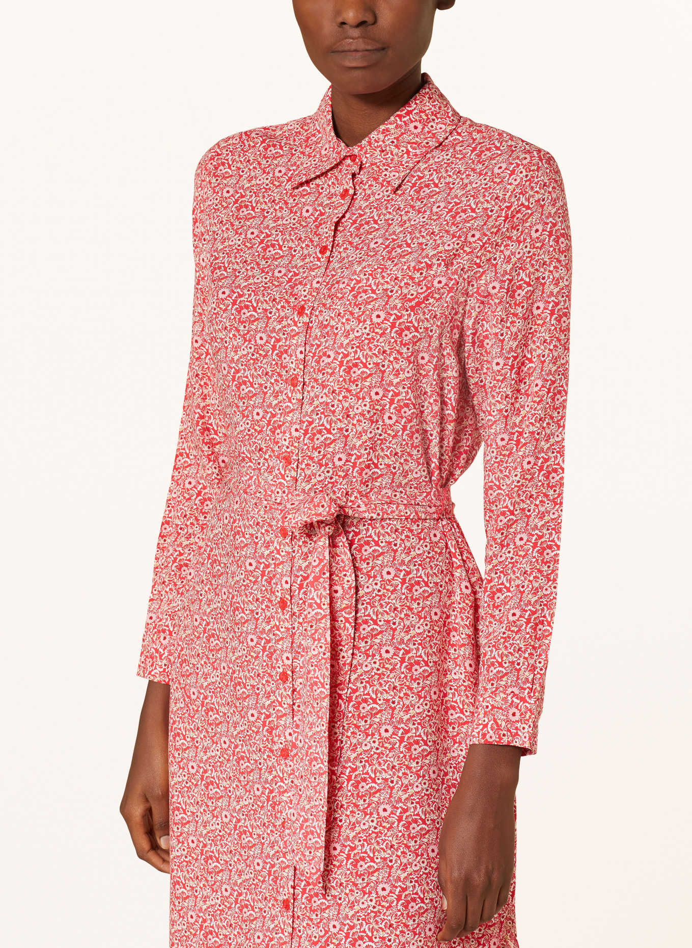 Pepe Jeans Shirt dress BROOKE, Color: RED/ LIGHT RED/ NUDE (Image 4)