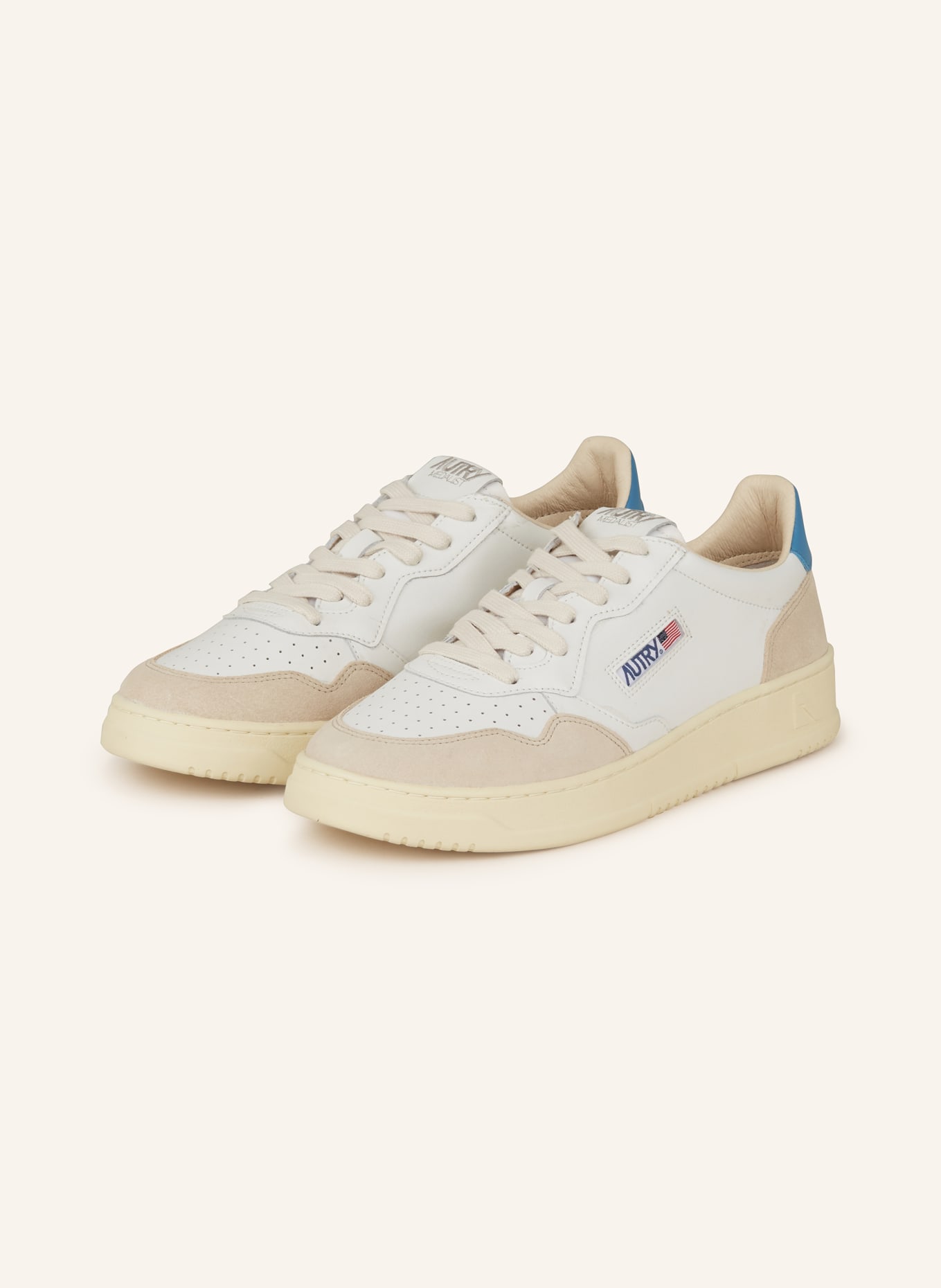 AUTRY Sneakers MEDALIST LOW, Color: WHITE/ BEIGE (Image 1)