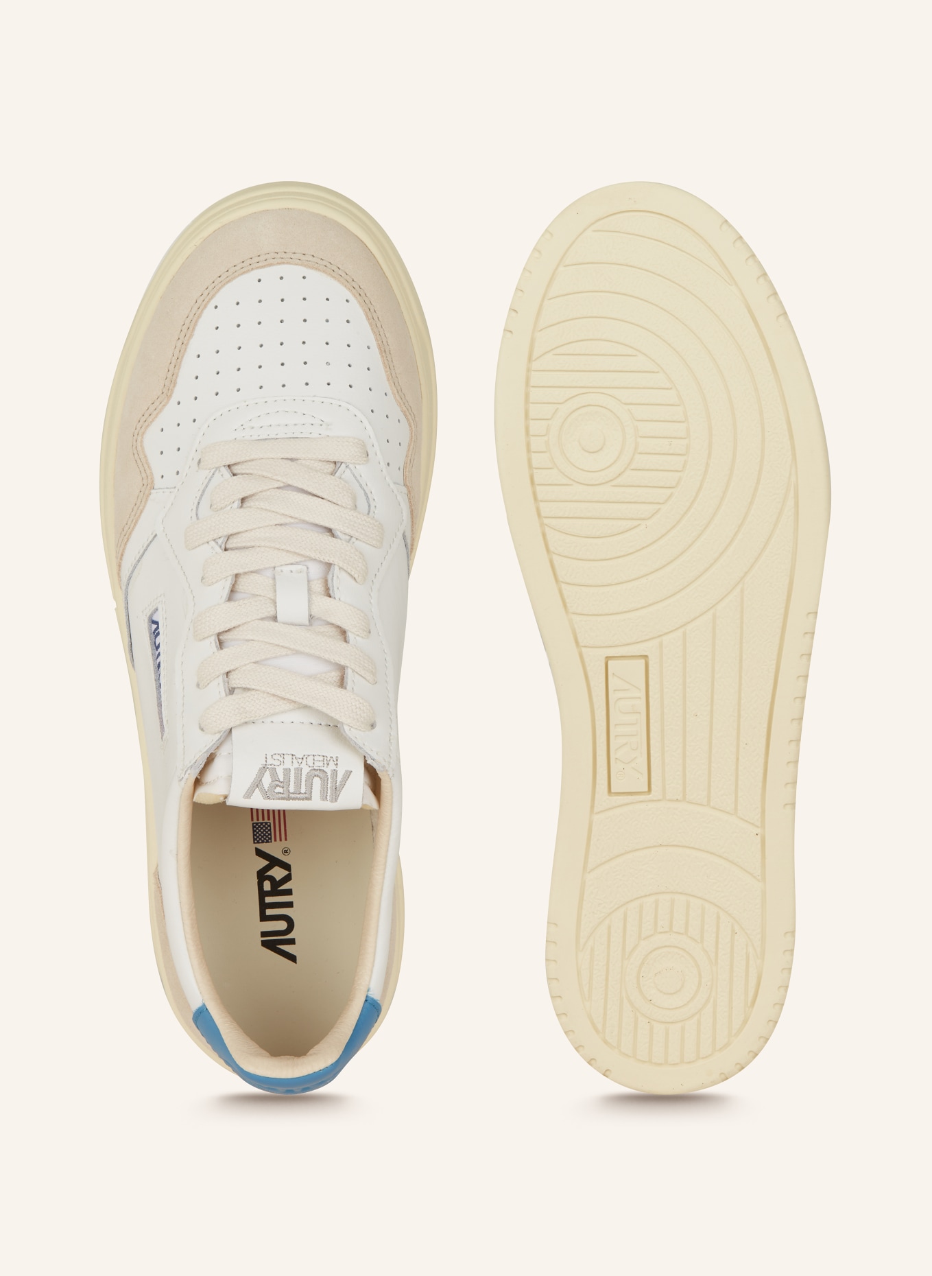 AUTRY Sneaker MEDALIST LOW, Farbe: WEISS/ BEIGE (Bild 5)