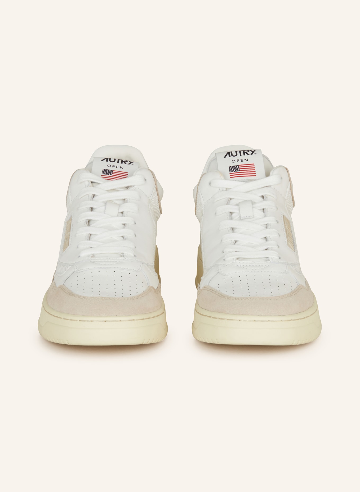 AUTRY High-top sneakers OPEN, Color: WHITE/ BEIGE (Image 3)