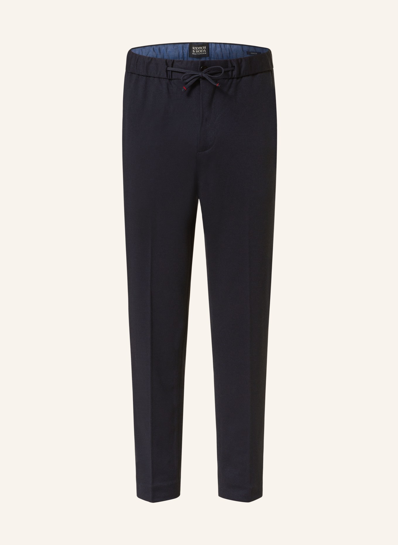 SCOTCH & SODA Trousers FINCH in jogger style regular tapered fit, Color: DARK BLUE (Image 1)