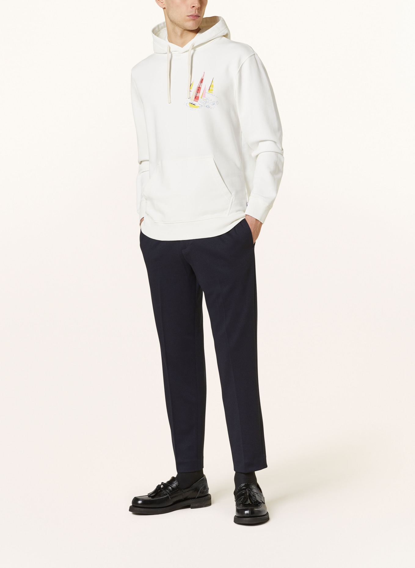 SCOTCH & SODA Spodnie FINCH w stylu dresowym regular tapered fit, Kolor: GRANATOWY (Obrazek 2)